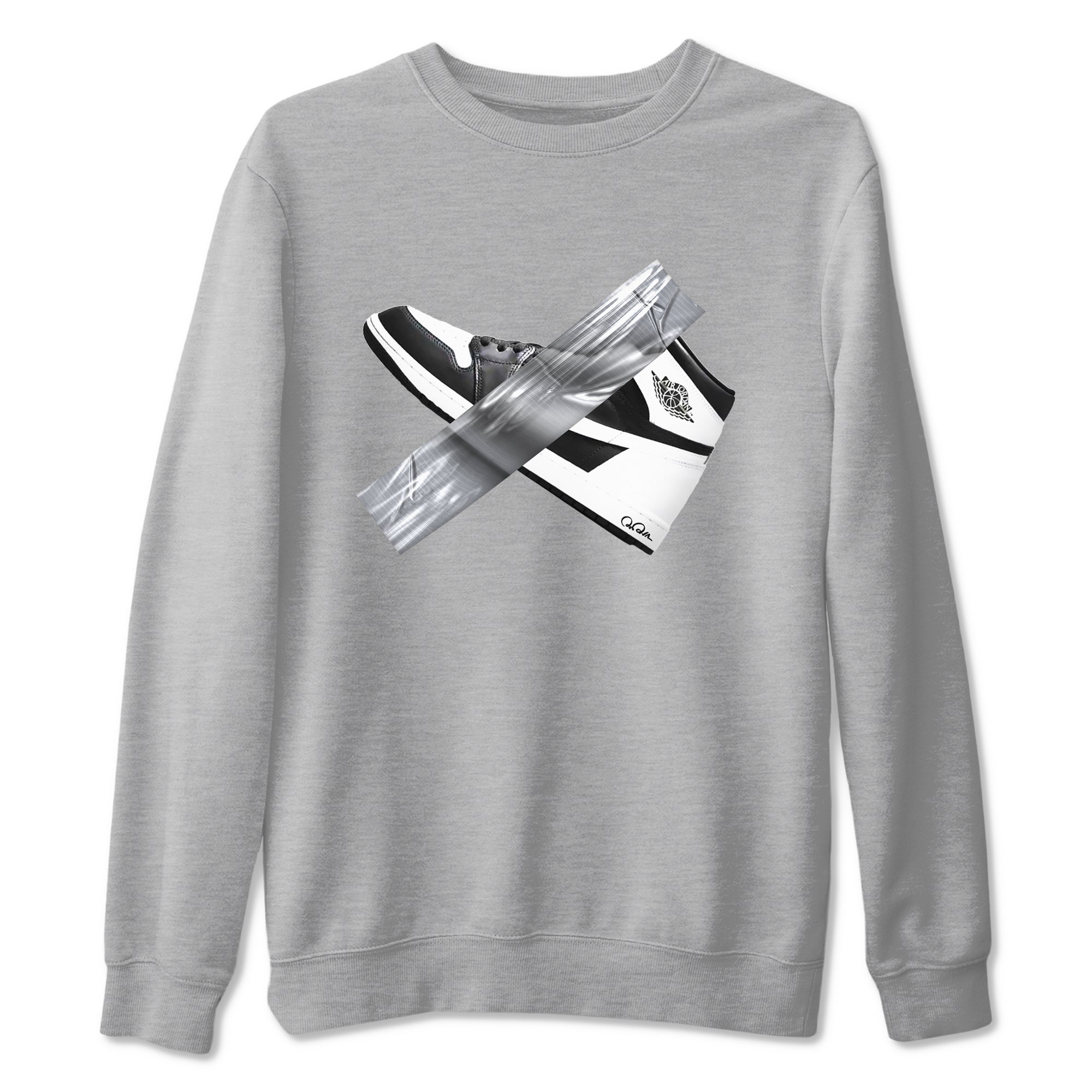Duct Tape snkmatch Tees - Air Jordan 1 Black White