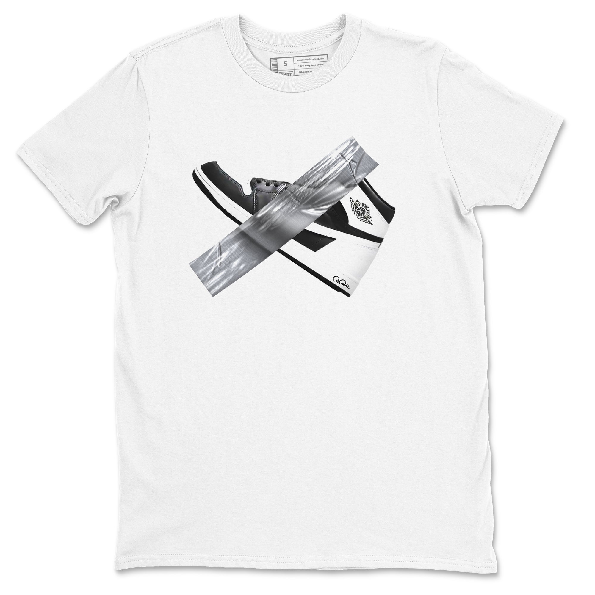 Duct Tape snkmatch Tees - Air Jordan 1 Black White