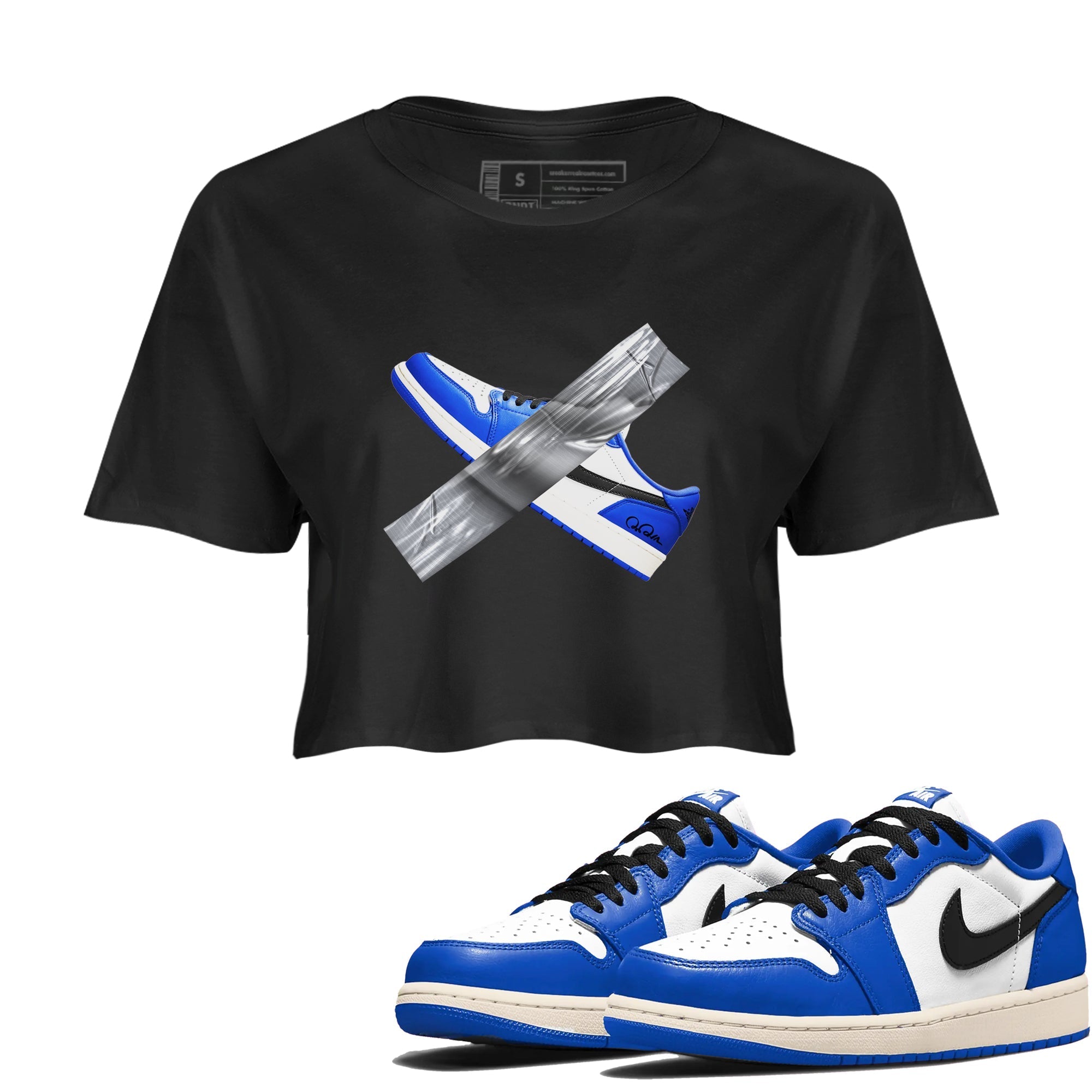 Duct Tape snkmatch Women's Top - Air Jordan 1 Game Royal