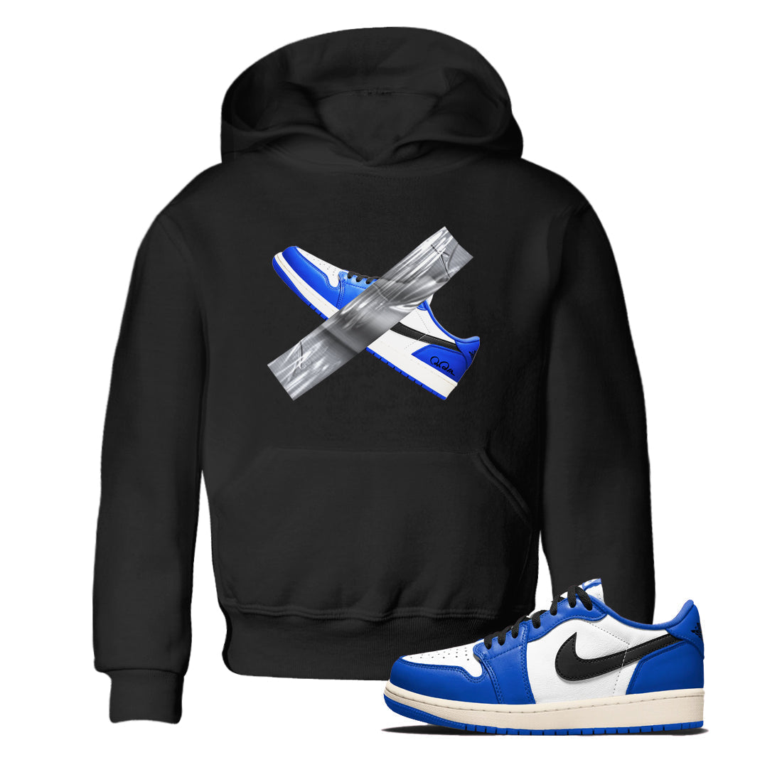 Duct Tape snkmatch Tees Kids - Air Jordan 1 Game Royal