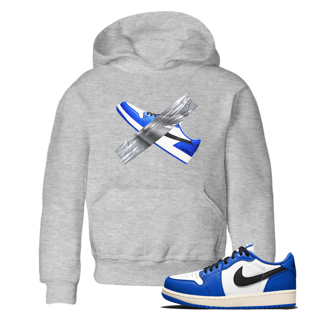 Duct Tape snkmatch Tees Kids - Air Jordan 1 Game Royal