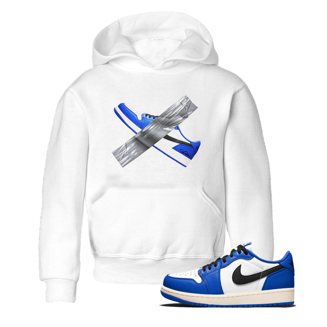 Duct Tape snkmatch Tees Kids - Air Jordan 1 Game Royal