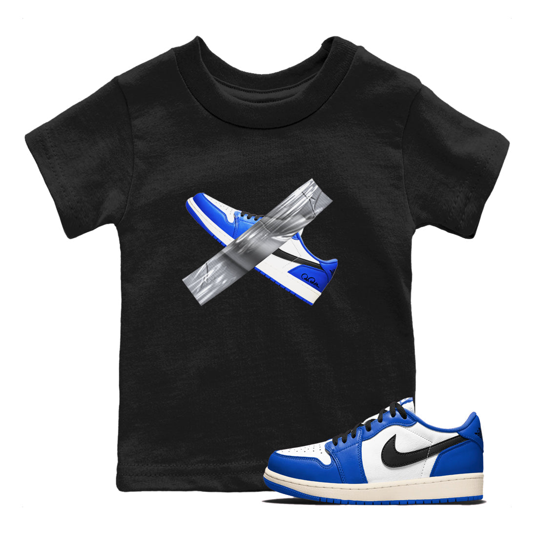 Duct Tape snkmatch Tees Kids - Air Jordan 1 Game Royal