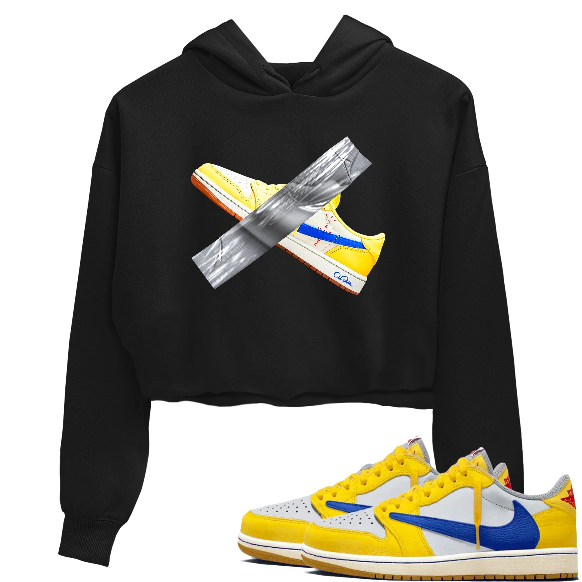 Duct Tape snkmatch Women's Top - Air Jordan 1 Travis Scott Canary