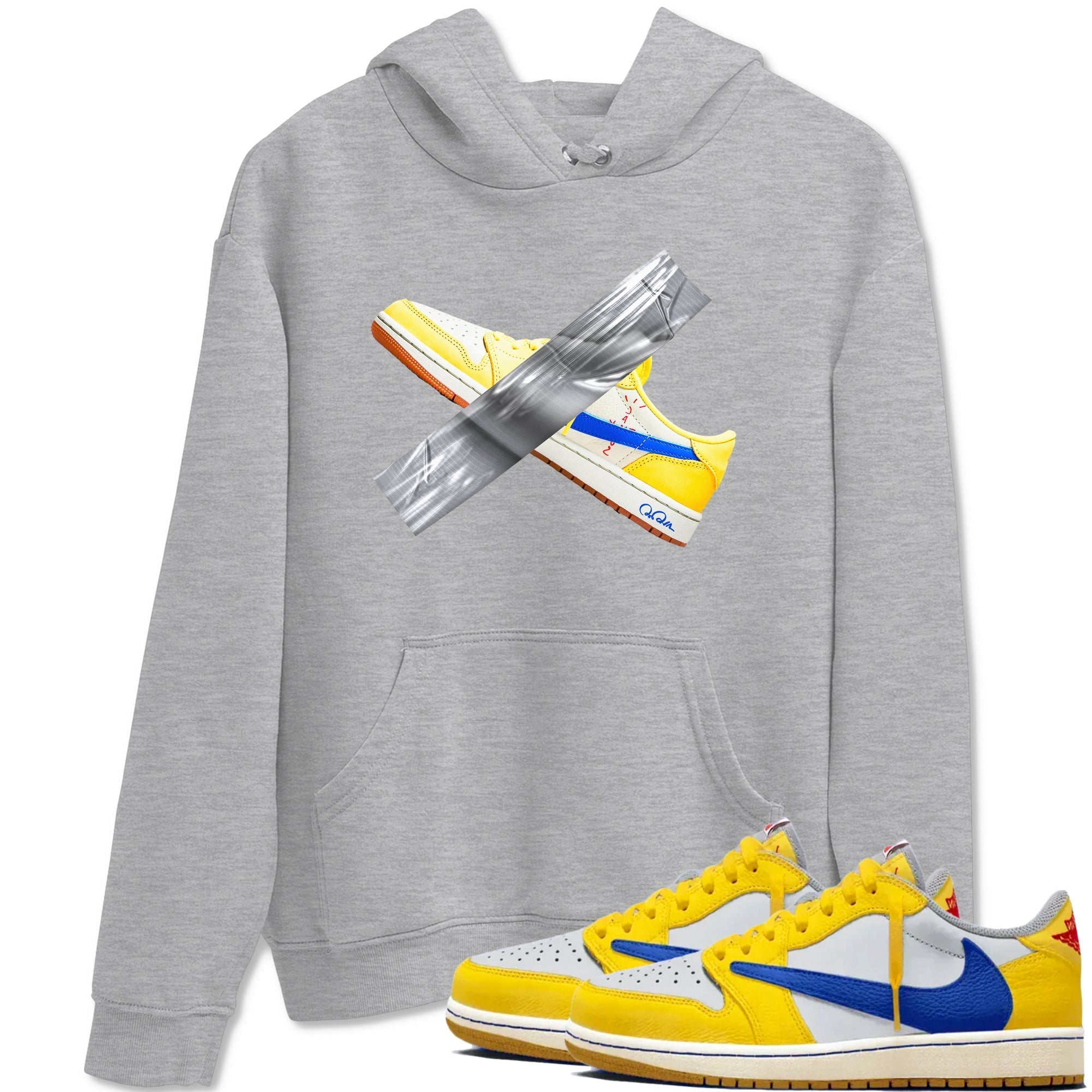 Duct Tape snkmatch Tees - Air Jordan 1 Travis Scott Canary