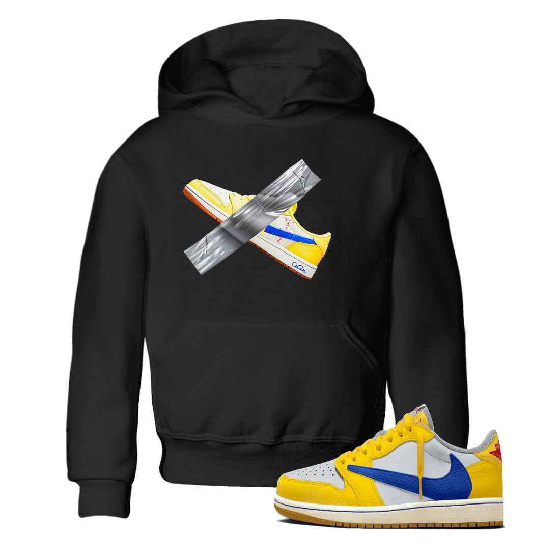 Duct Tape snkmatch Tees Kids - Air Jordan 1 Travis Scott Canary