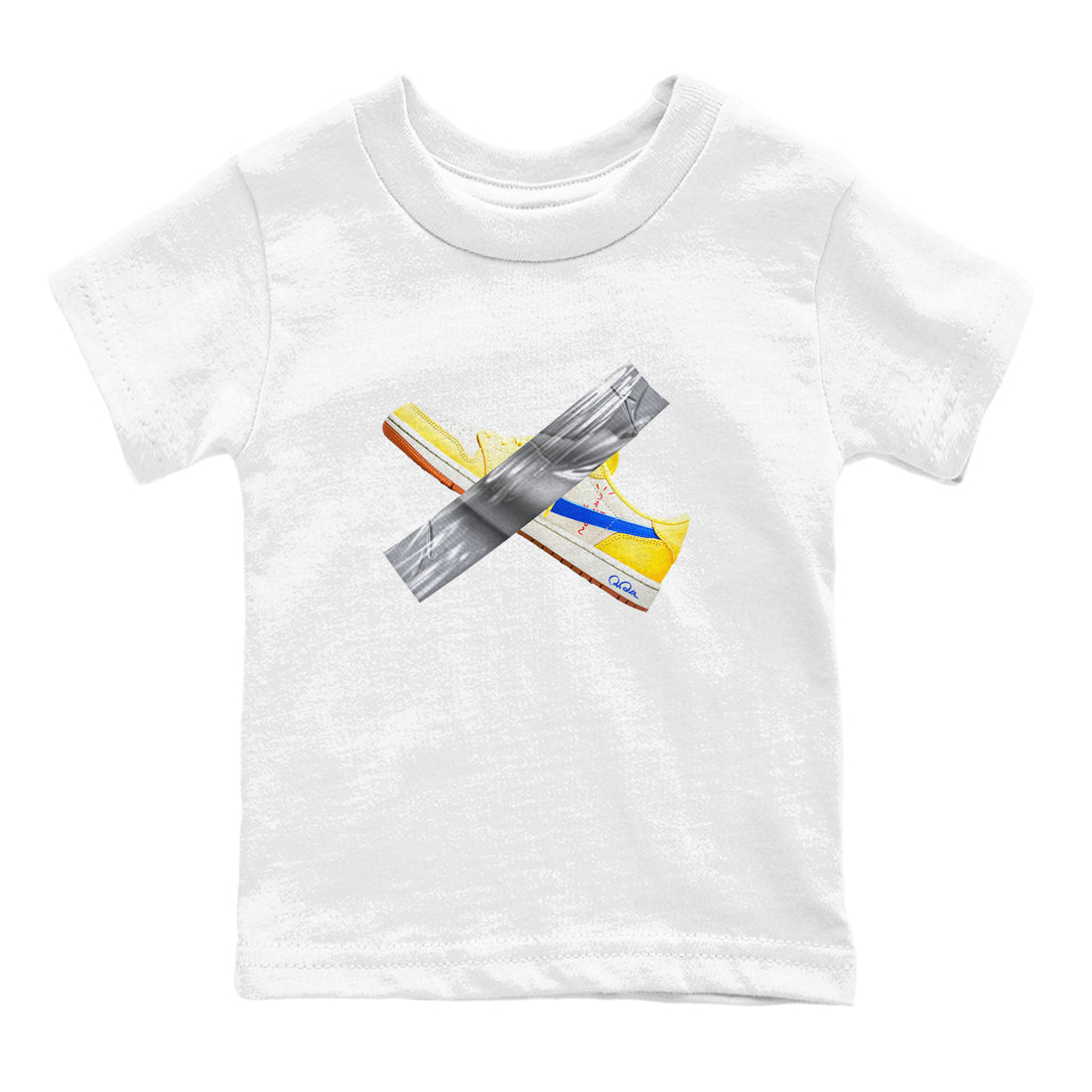 Duct Tape snkmatch Tees Kids - Air Jordan 1 Travis Scott Canary