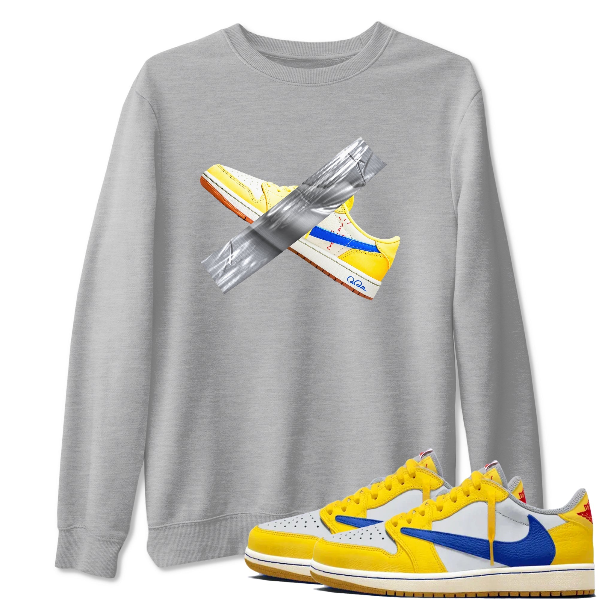 Duct Tape snkmatch Tees - Air Jordan 1 Travis Scott Canary