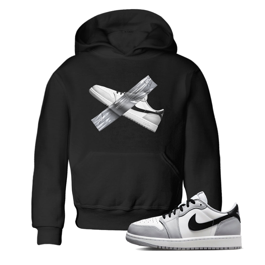 Duct Tape snkmatch Tees Kids - Air Jordan 1 Wolf Grey