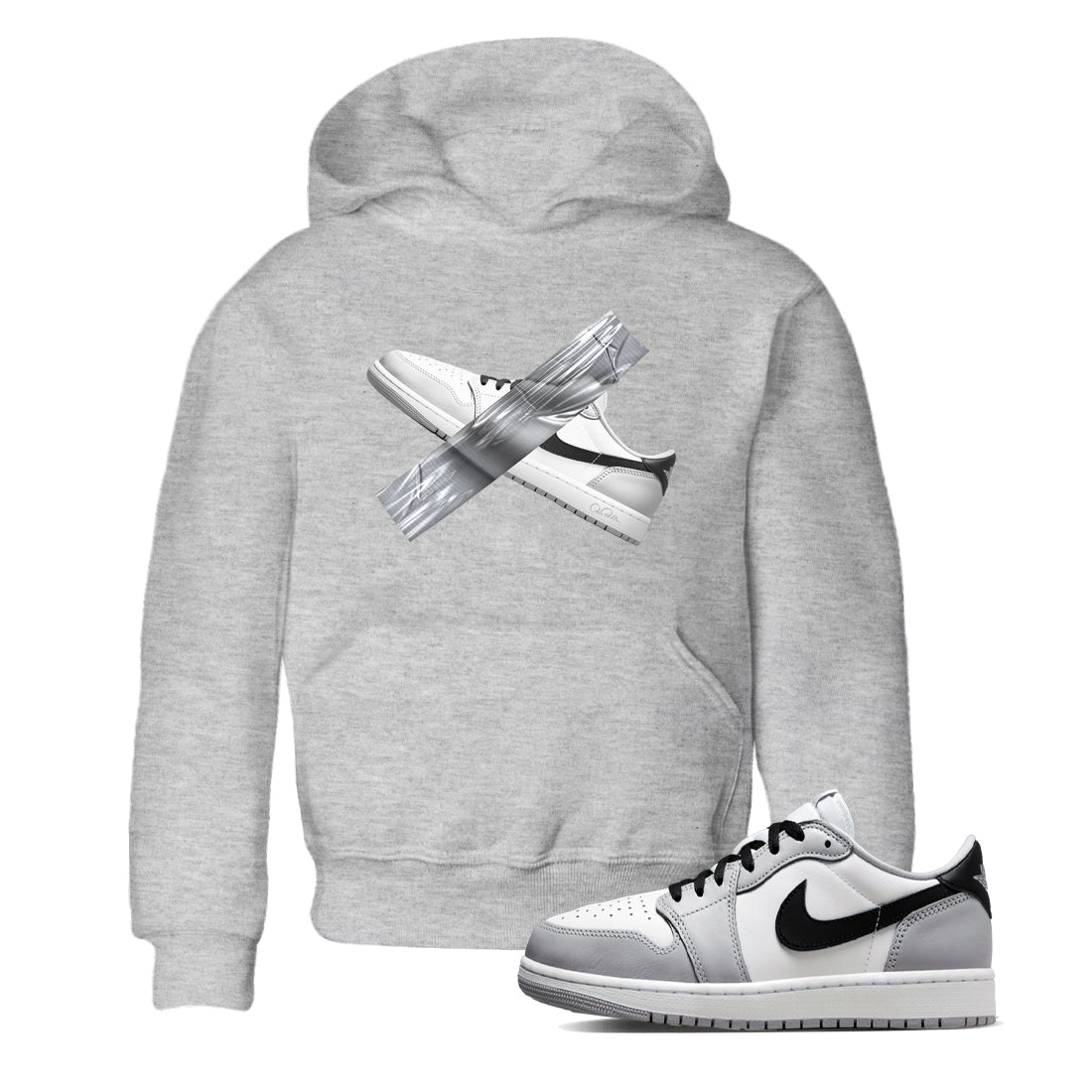 Duct Tape snkmatch Tees Kids - Air Jordan 1 Wolf Grey