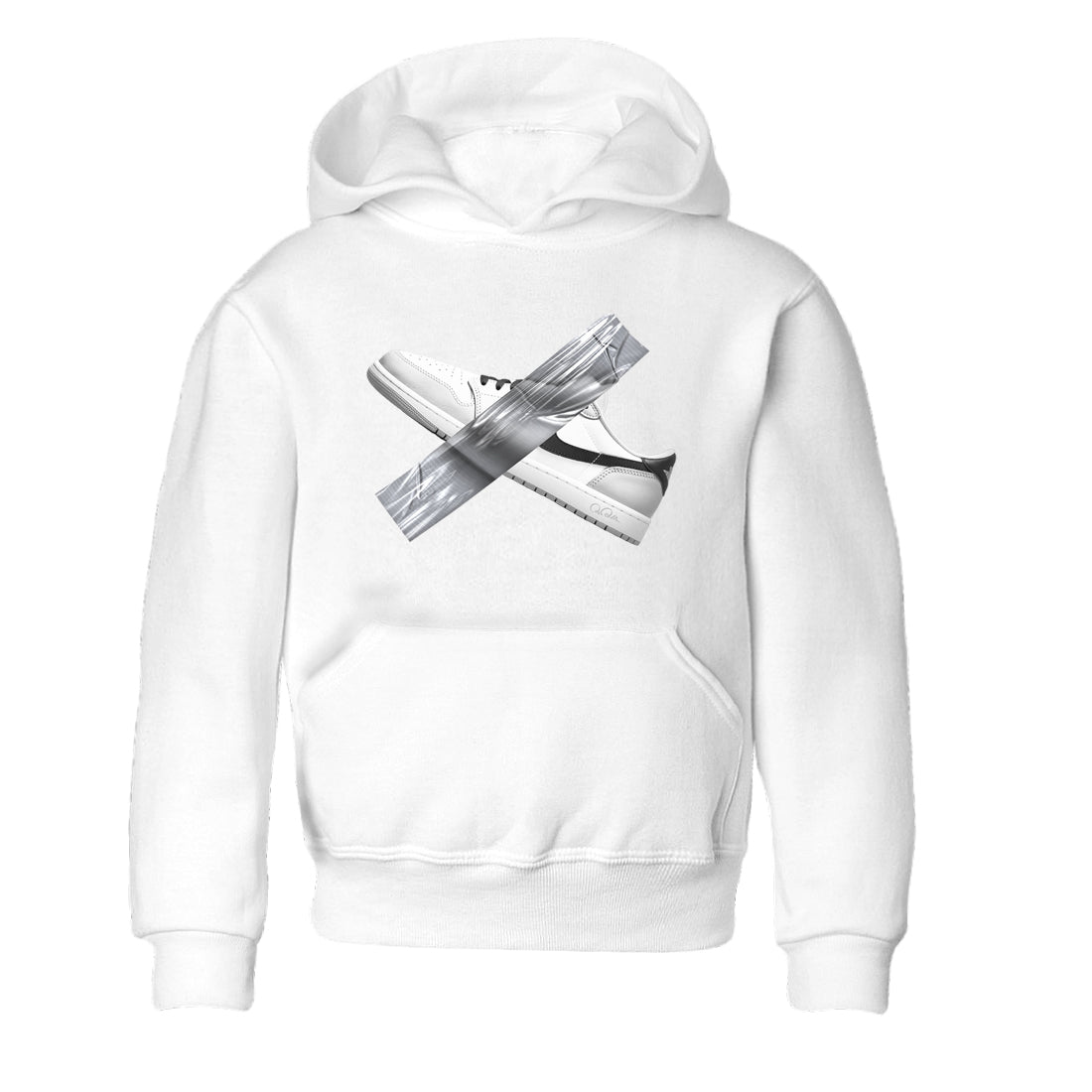 Duct Tape snkmatch Tees Kids - Air Jordan 1 Wolf Grey