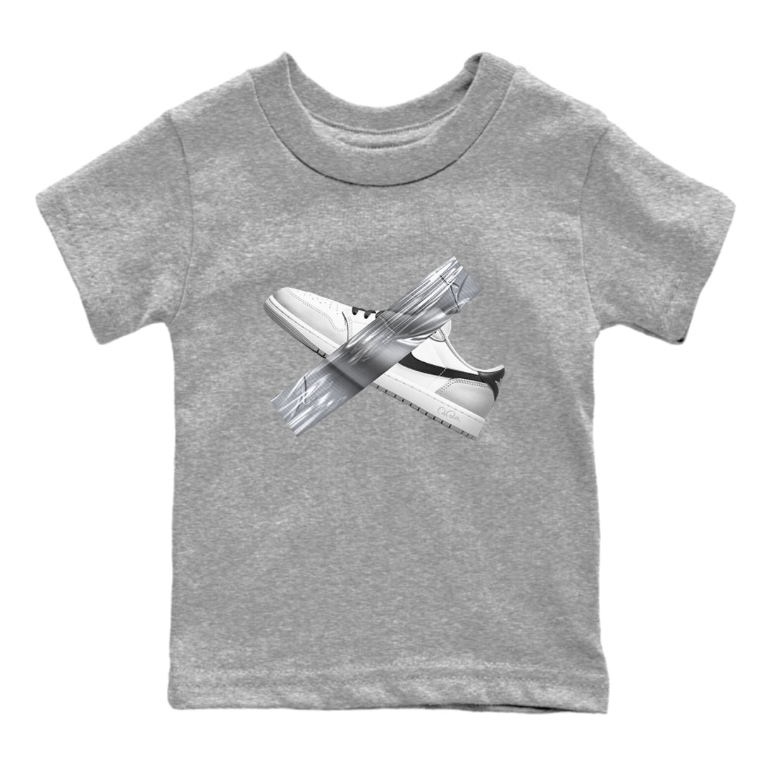 Duct Tape snkmatch Tees Kids - Air Jordan 1 Wolf Grey