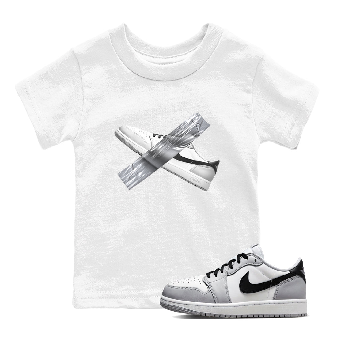 Duct Tape snkmatch Tees Kids - Air Jordan 1 Wolf Grey