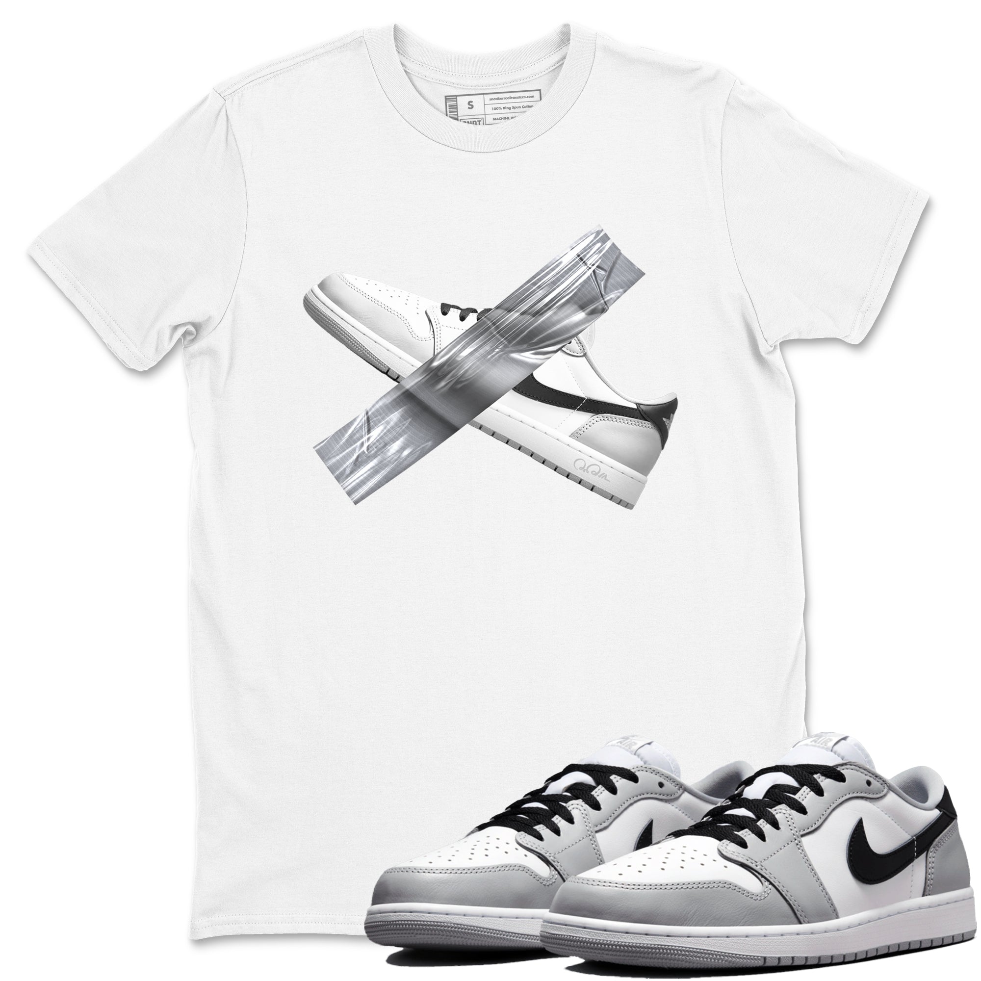 Duct Tape snkmatch Tees - Air Jordan 1 Wolf Grey