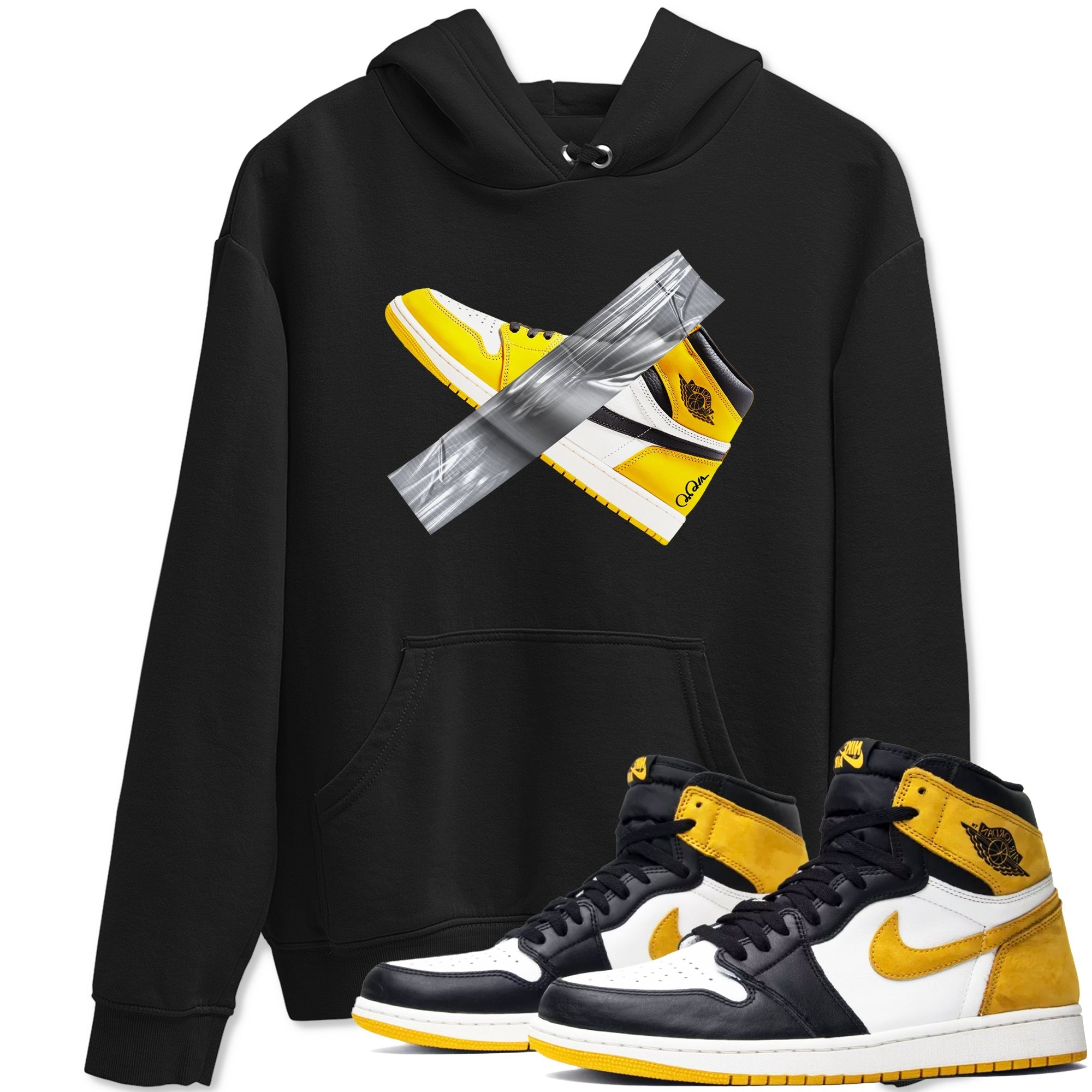 Duct Tape snkmatch Tees - Air Jordan 1 Yellow Ochre