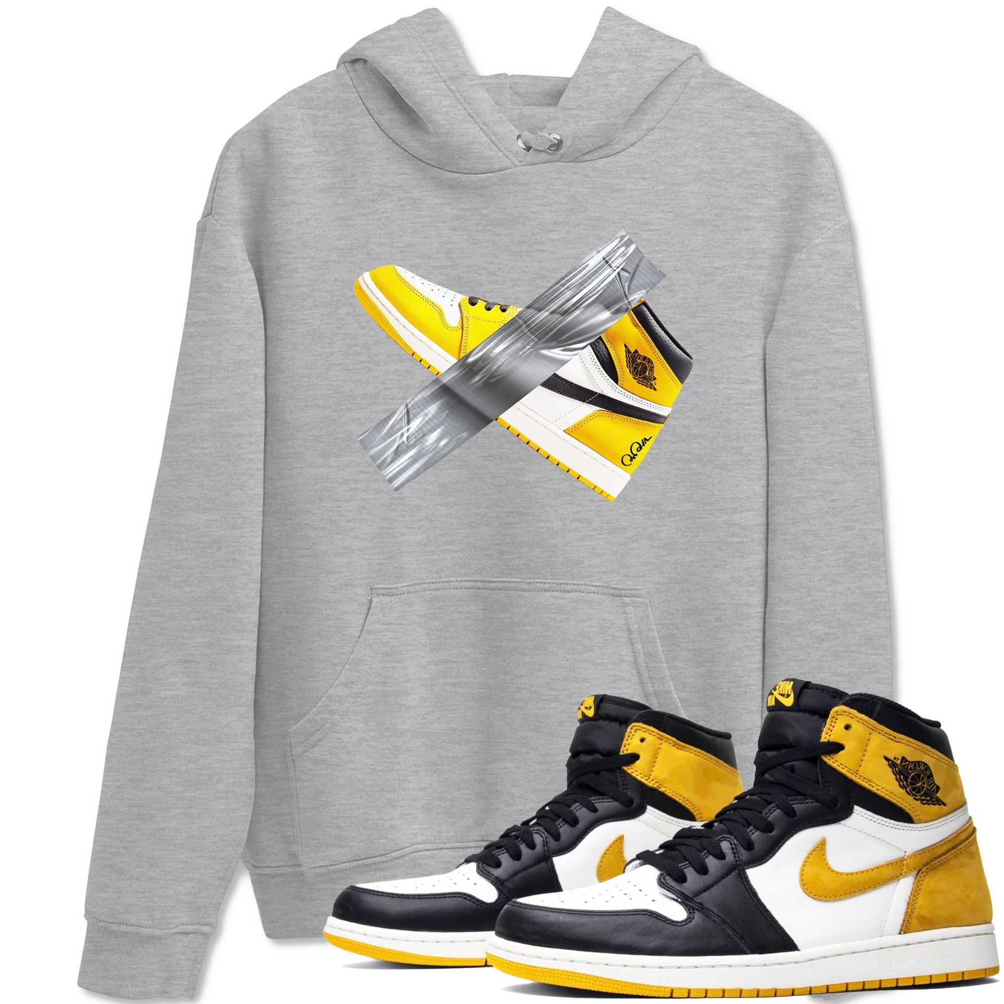 Duct Tape snkmatch Tees - Air Jordan 1 Yellow Ochre