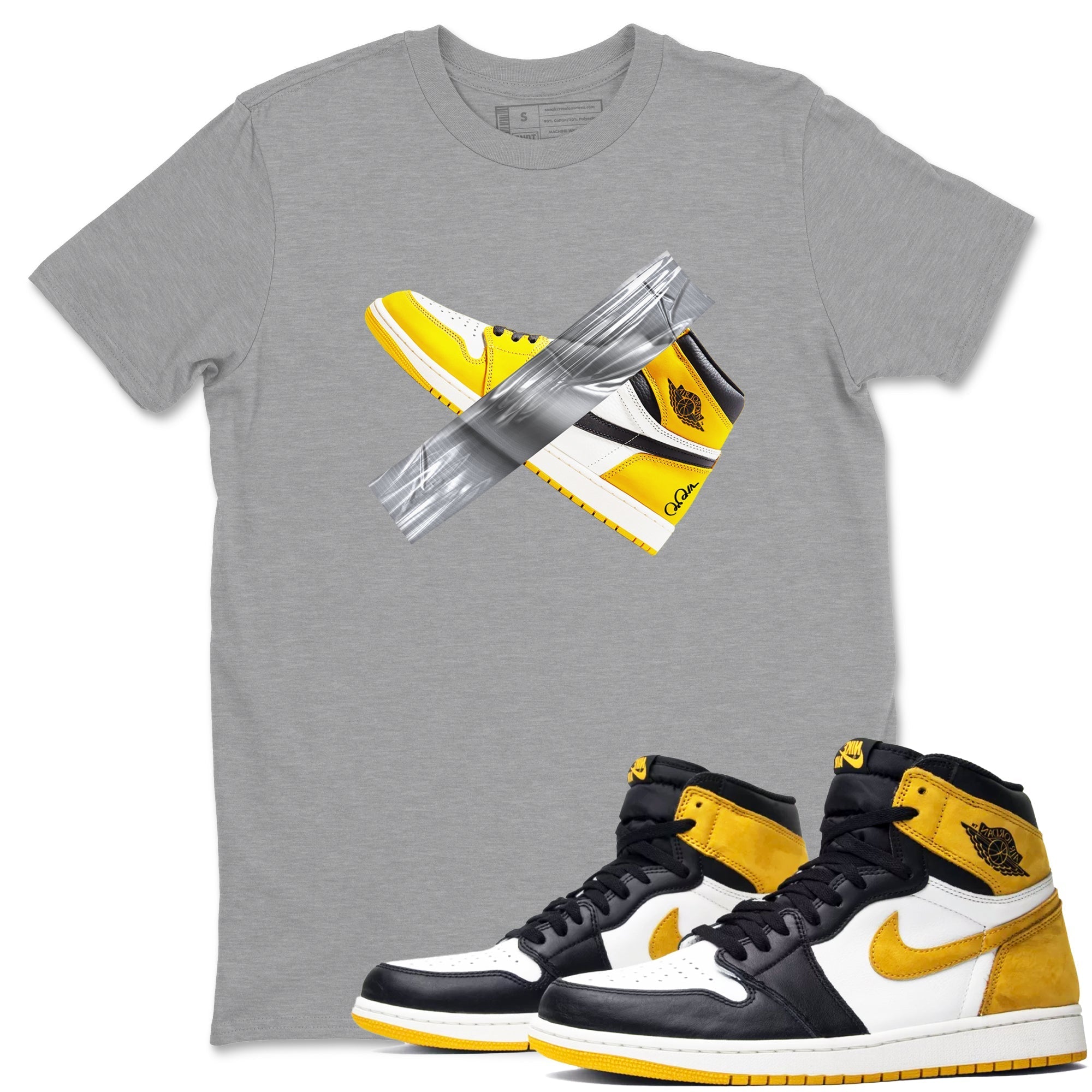 Duct Tape snkmatch Tees - Air Jordan 1 Yellow Ochre