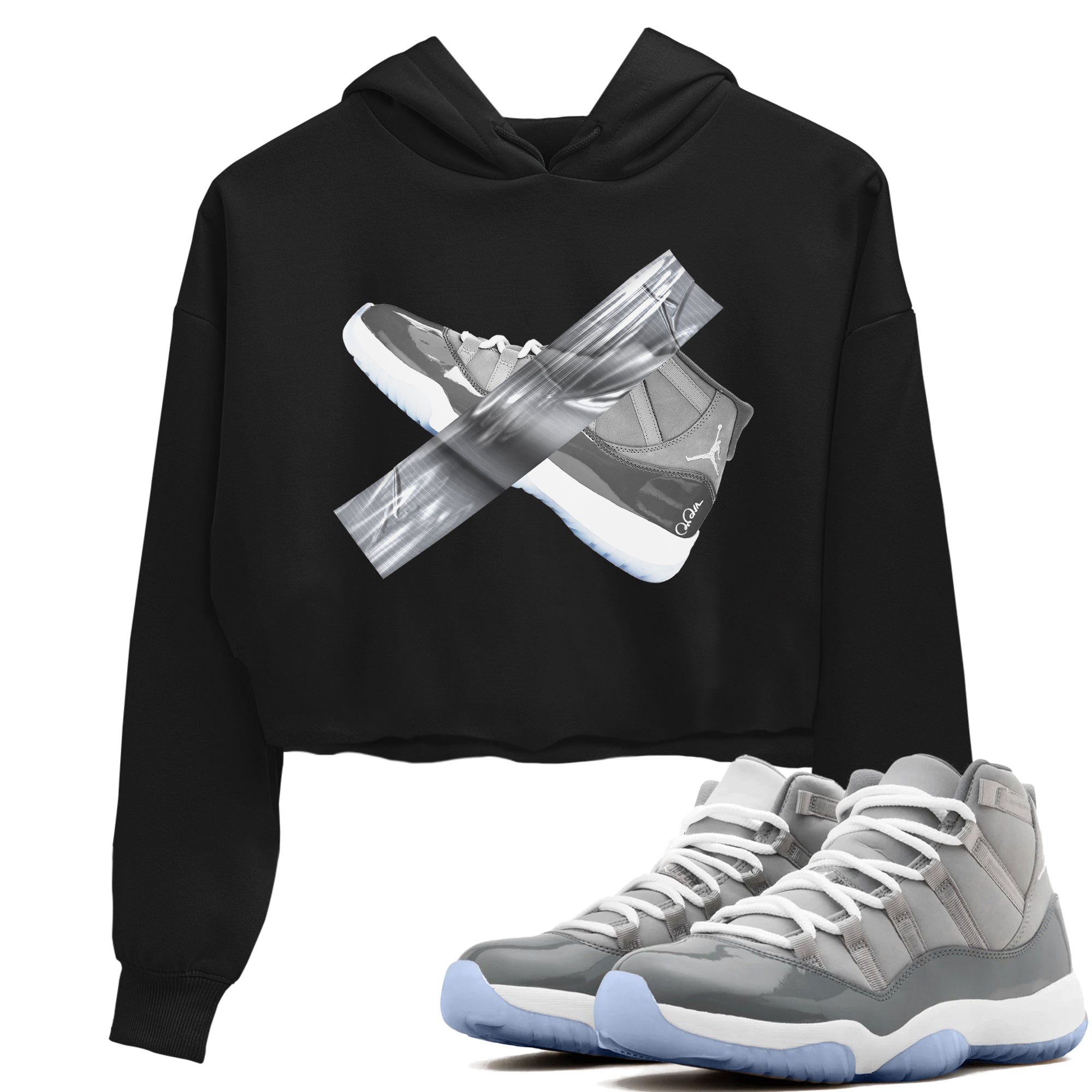 Duct Tape snkmatch Women's Top - Air Jordan 11 Cool Grey