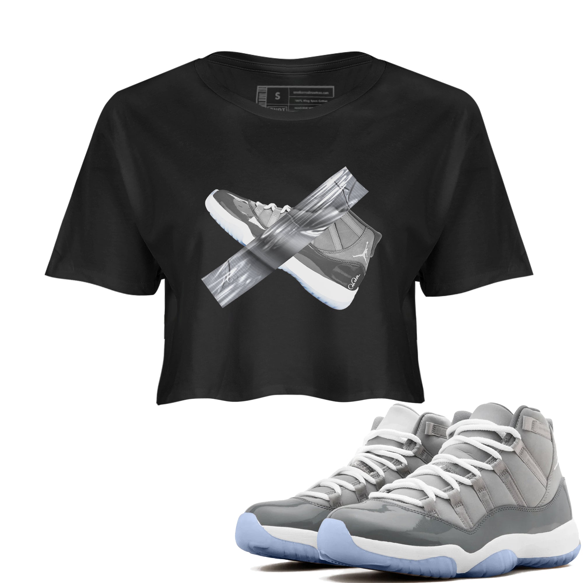 Duct Tape snkmatch Women's Top - Air Jordan 11 Cool Grey