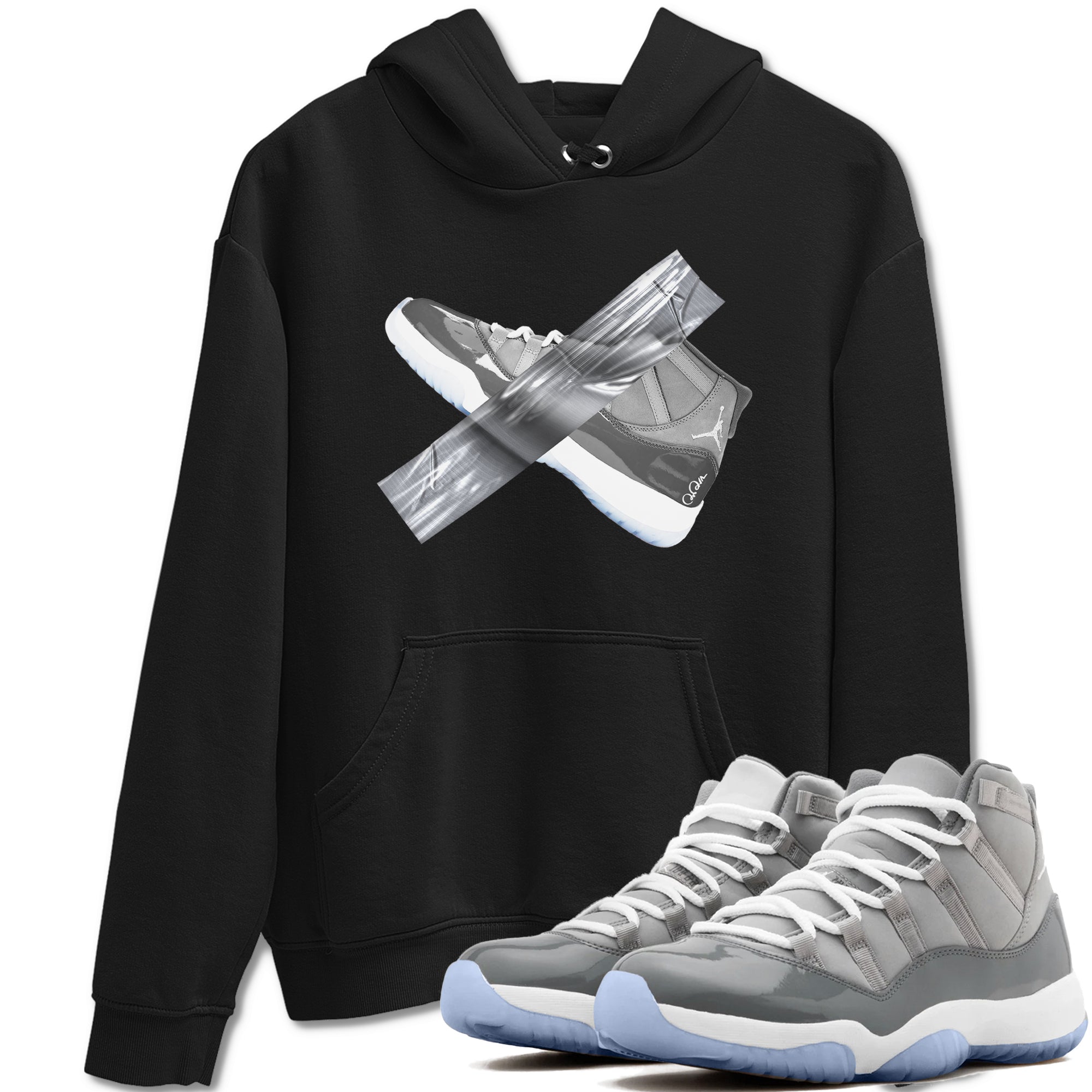 Duct Tape snkmatch Tees - Air Jordan 11 Cool Grey