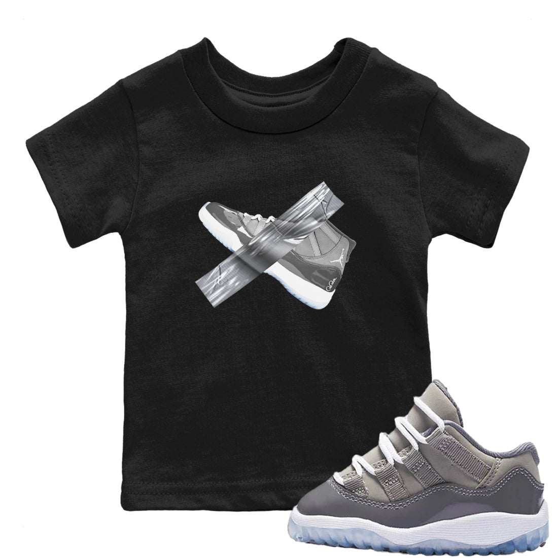 Duct Tape snkmatch Tees Kids - Air Jordan 11 Cool Grey