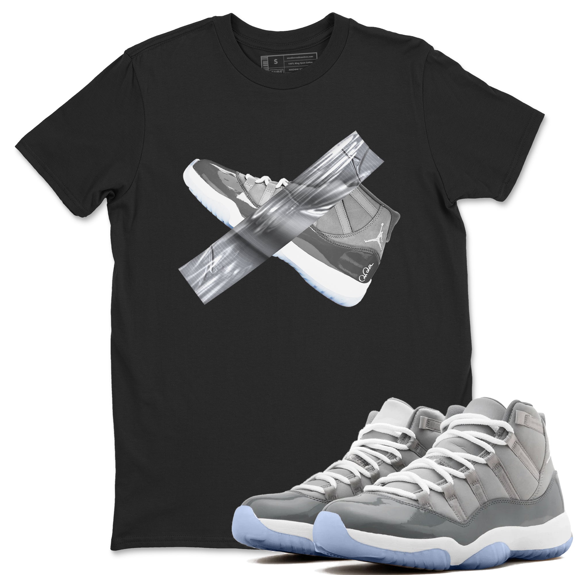 Duct Tape snkmatch Tees - Air Jordan 11 Cool Grey