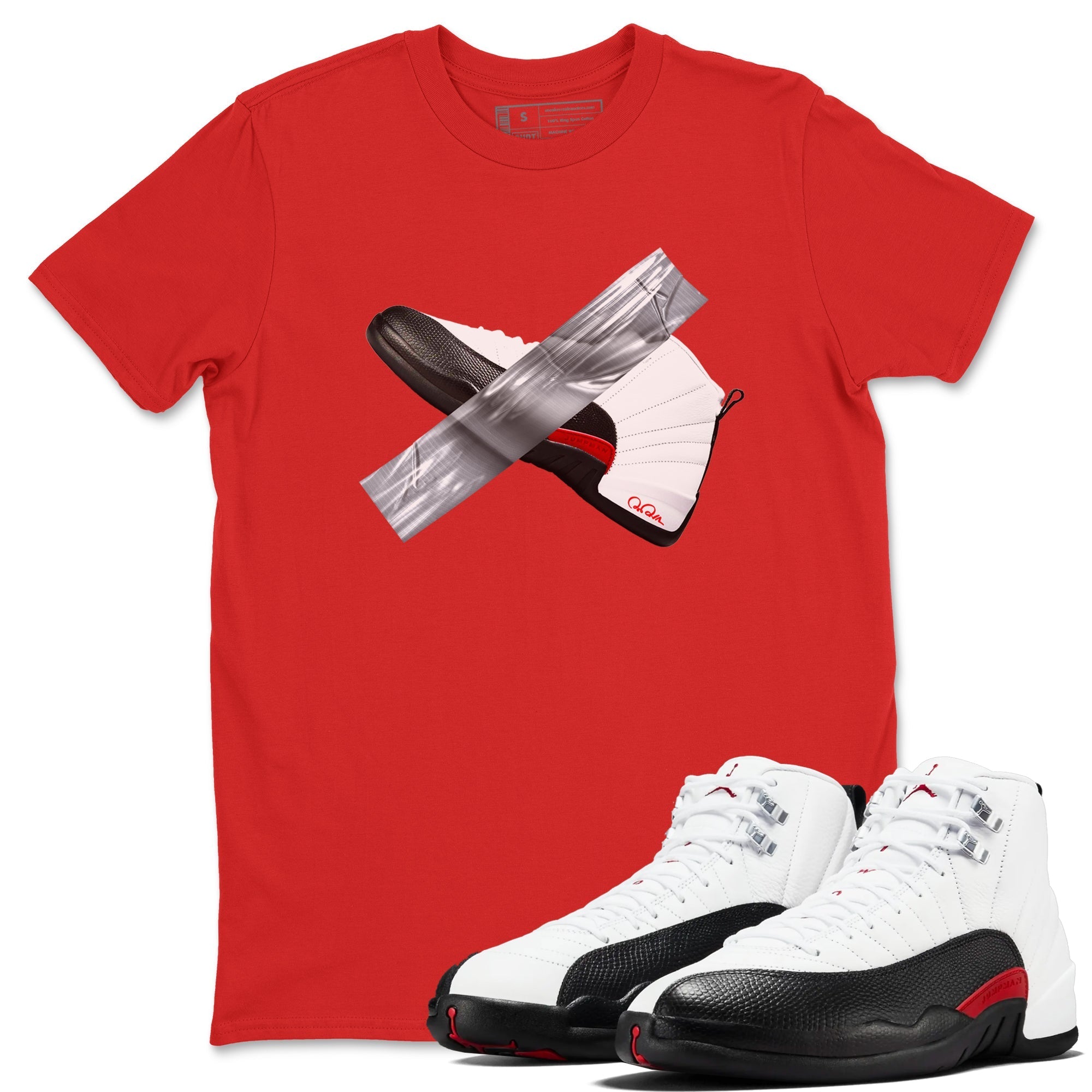 Duct Tape snkmatch Tees - Air Jordan 12 Taxi Flip