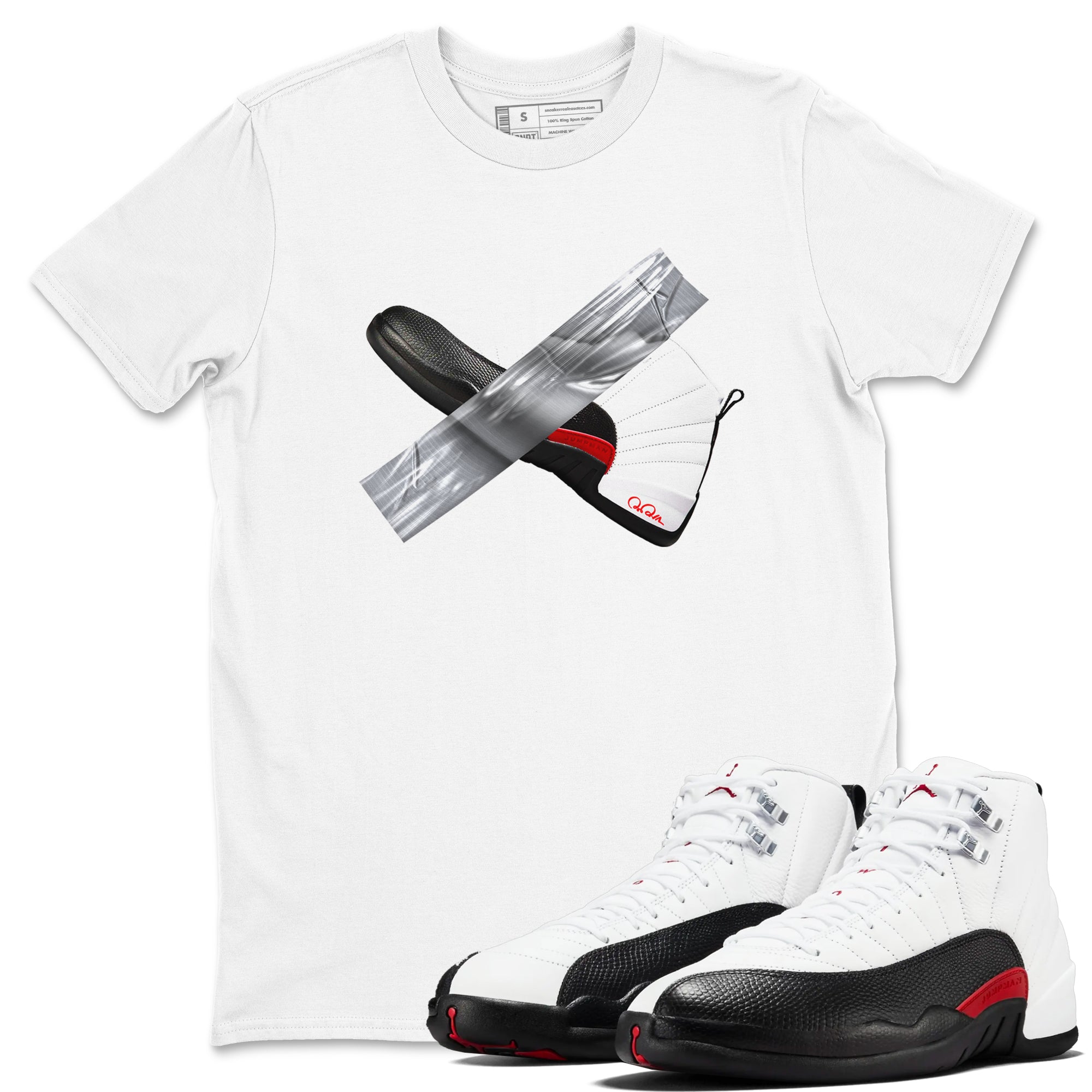 Duct Tape snkmatch Tees - Air Jordan 12 Taxi Flip