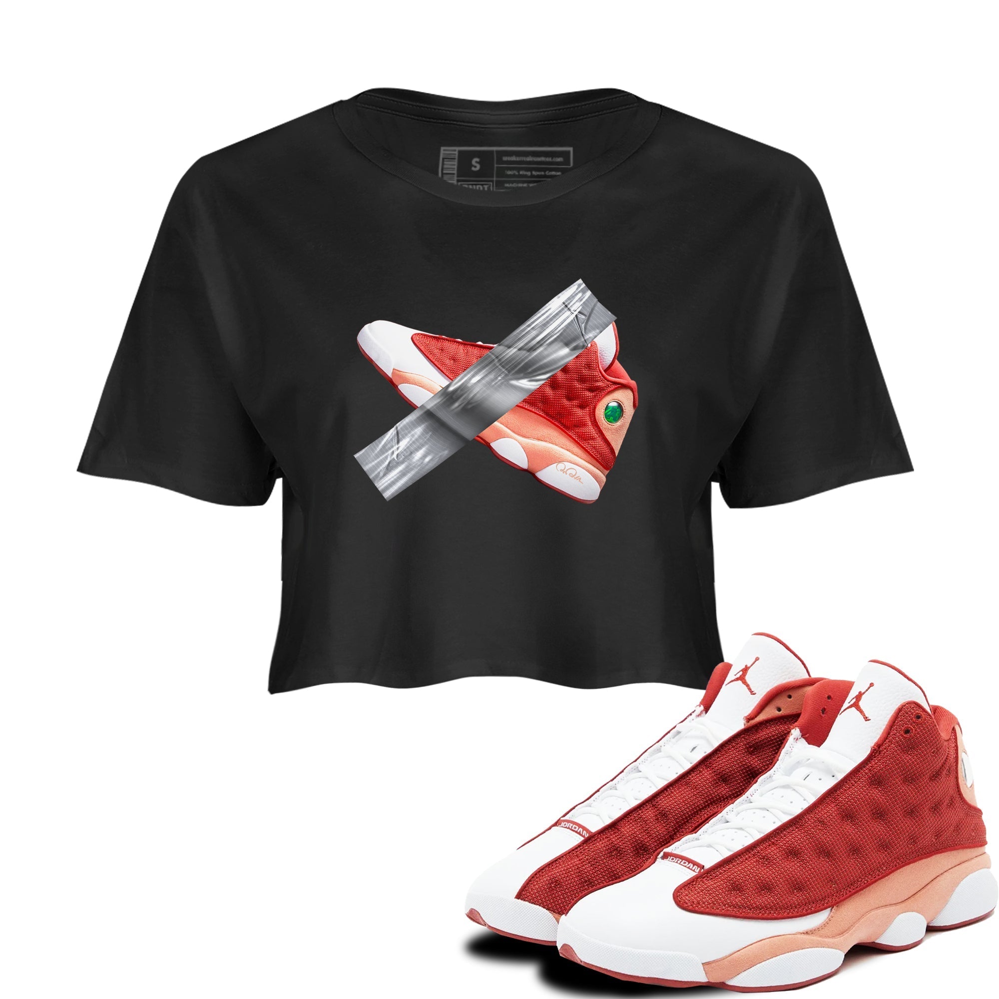 Duct Tape snkmatch Women's Top - Air Jordan 13 Dune Red