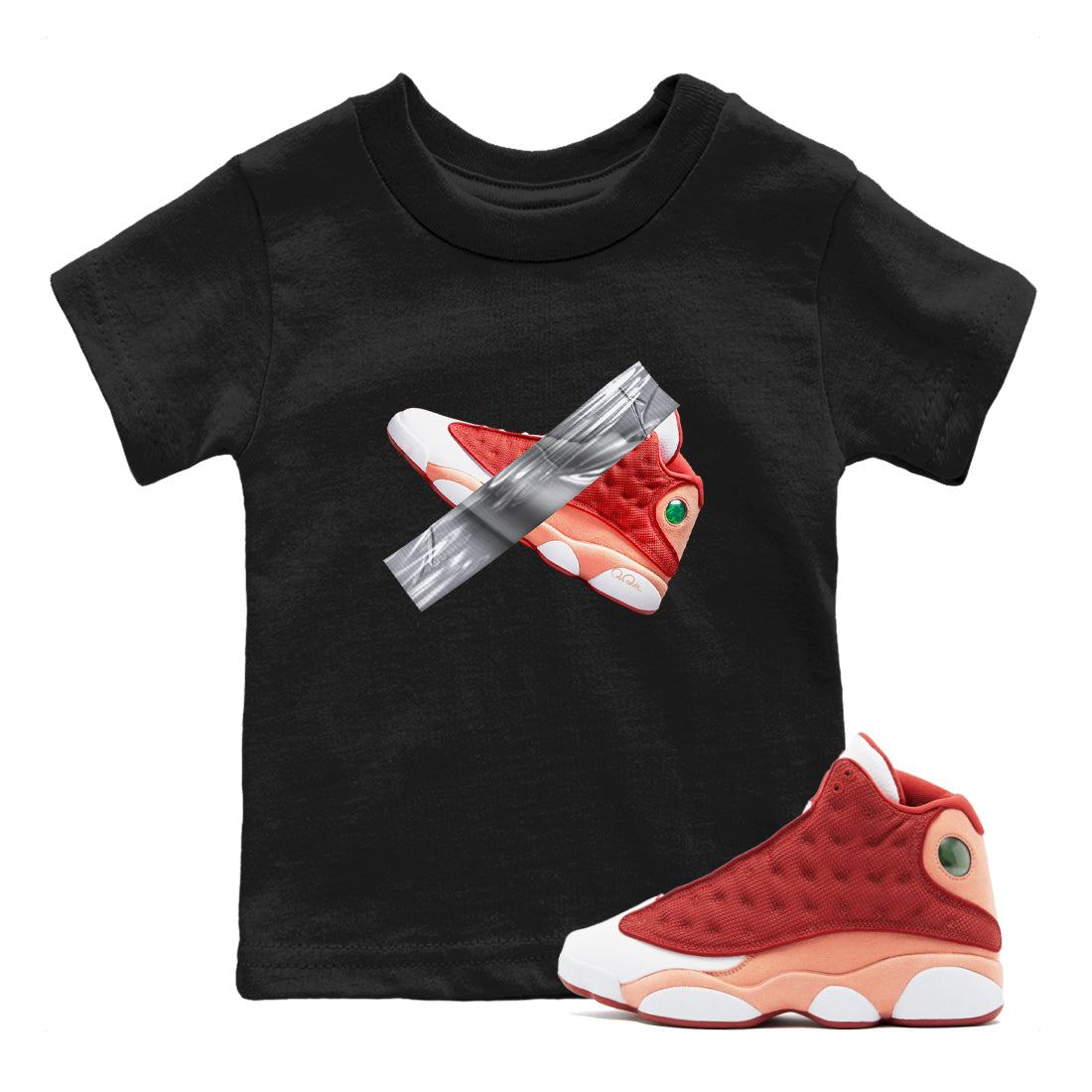 Duct Tape snkmatch Tees Kids - Air Jordan 13 Dune Red