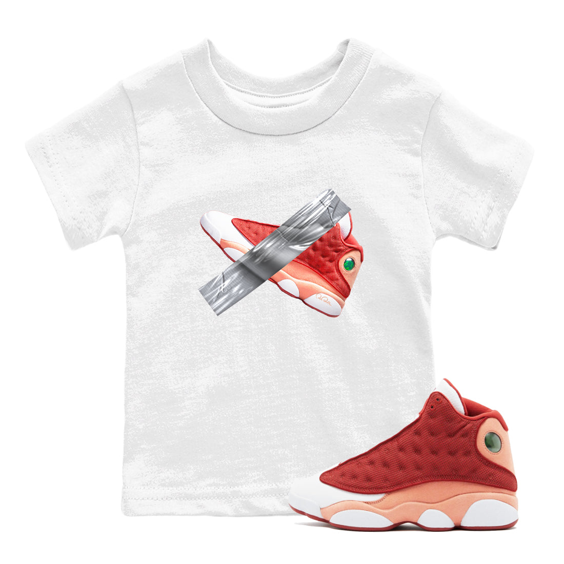 Duct Tape snkmatch Tees Kids - Air Jordan 13 Dune Red