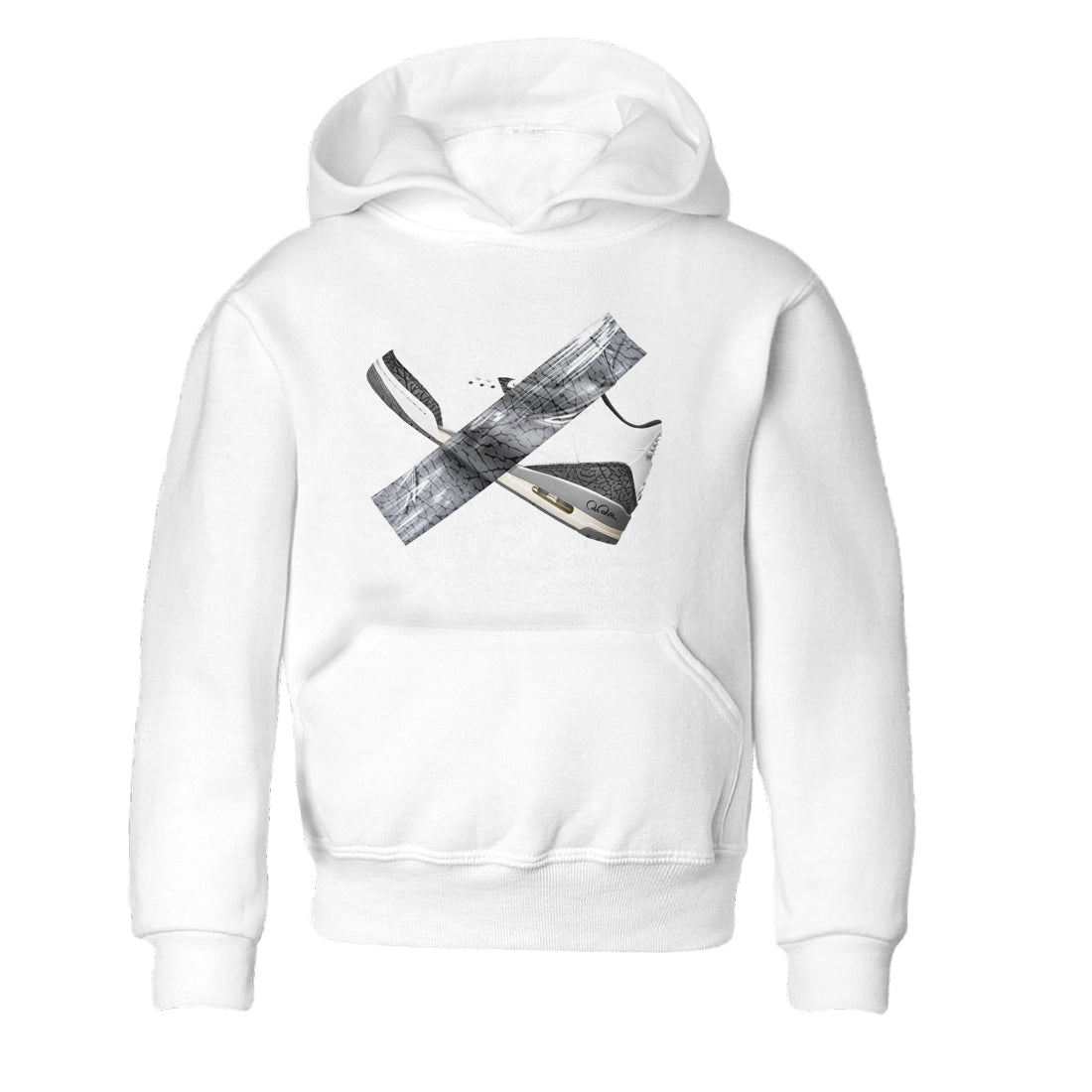 Duct Tape snkmatch Tees Kids - Air Jordan 3 Cement Grey
