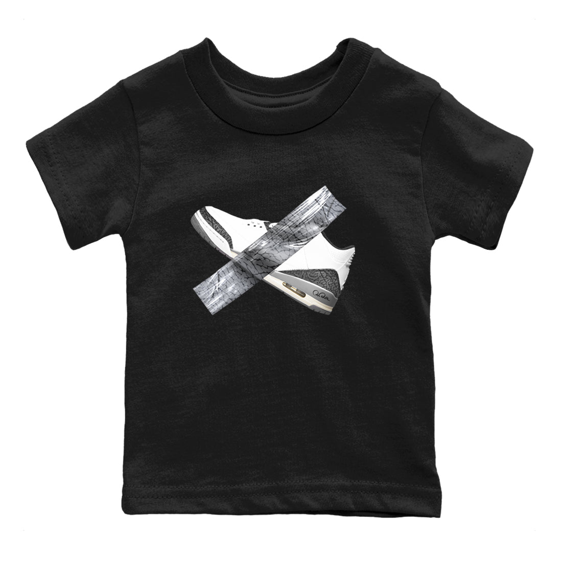 Duct Tape snkmatch Tees Kids - Air Jordan 3 Cement Grey