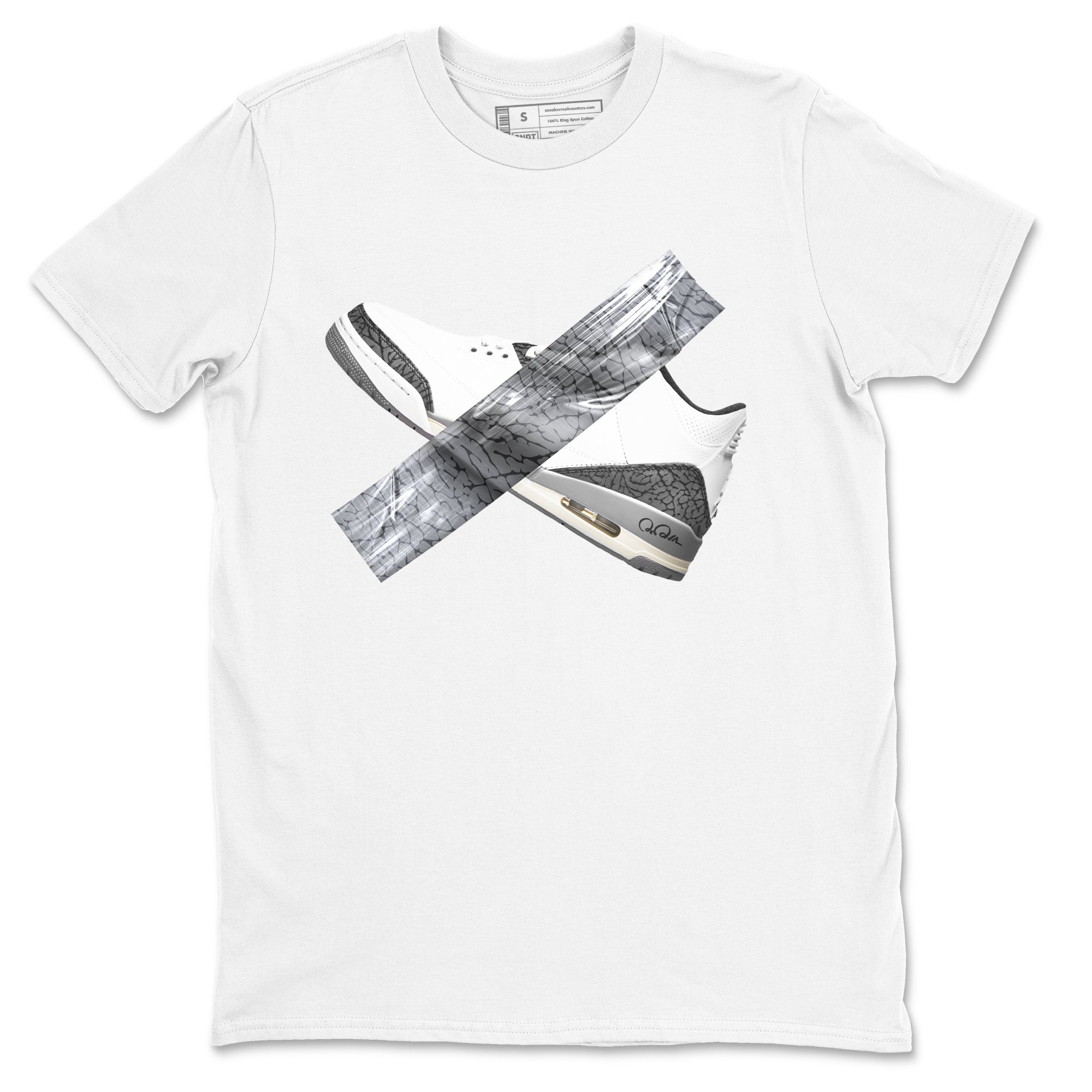 Duct Tape snkmatch Tees - Air Jordan 3 Cement Grey