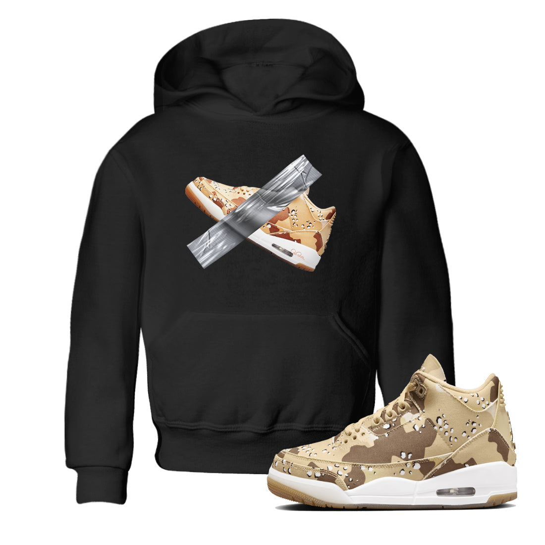 Duct Tape snkmatch Tees Kids - Air Jordan 3 Desert Camo