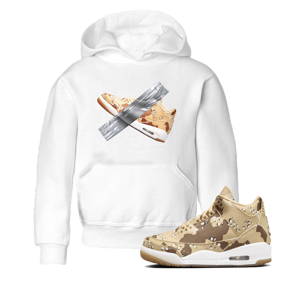 Duct Tape snkmatch Tees Kids - Air Jordan 3 Desert Camo