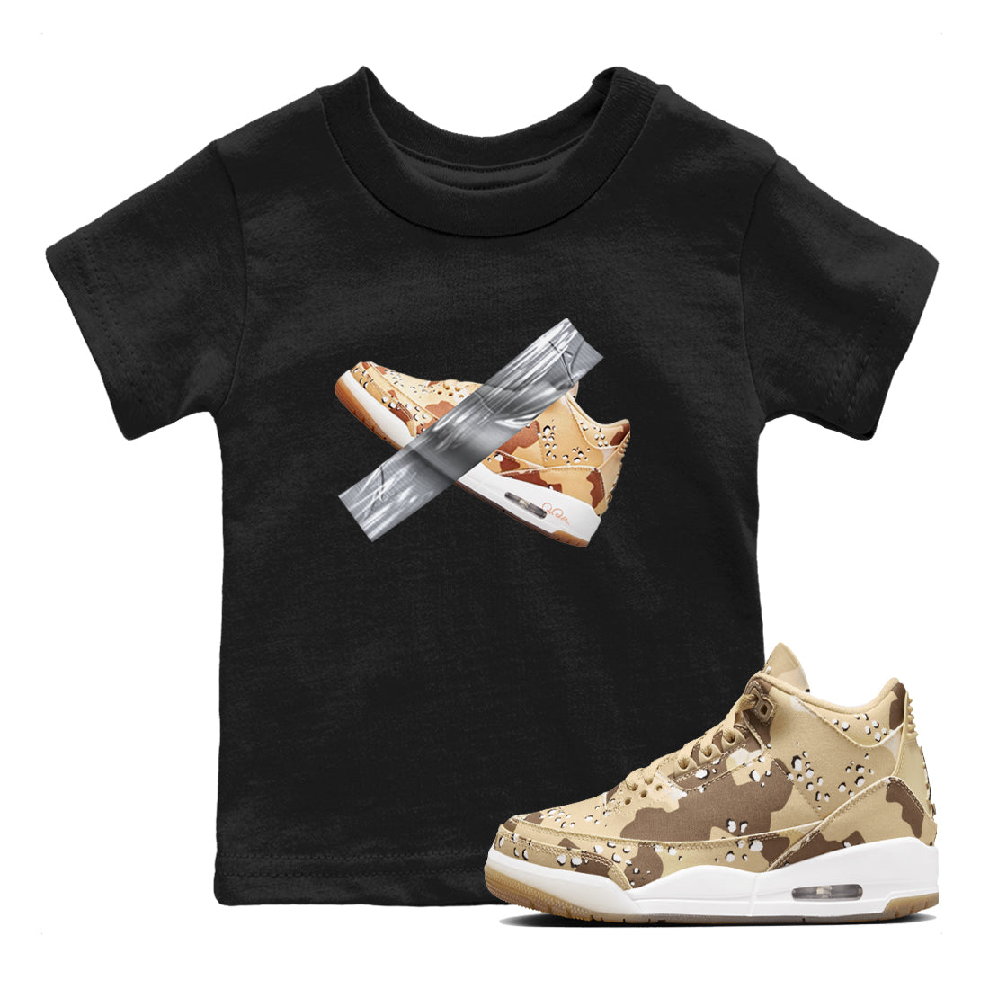 Duct Tape snkmatch Tees Kids - Air Jordan 3 Desert Camo