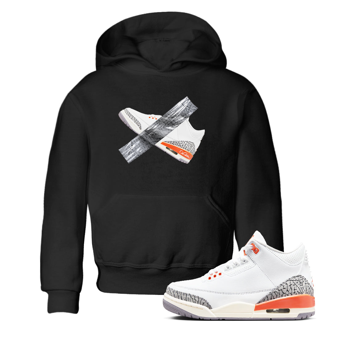 Duct Tape snkmatch Tees Kids - Air Jordan 3 Georgia Peach