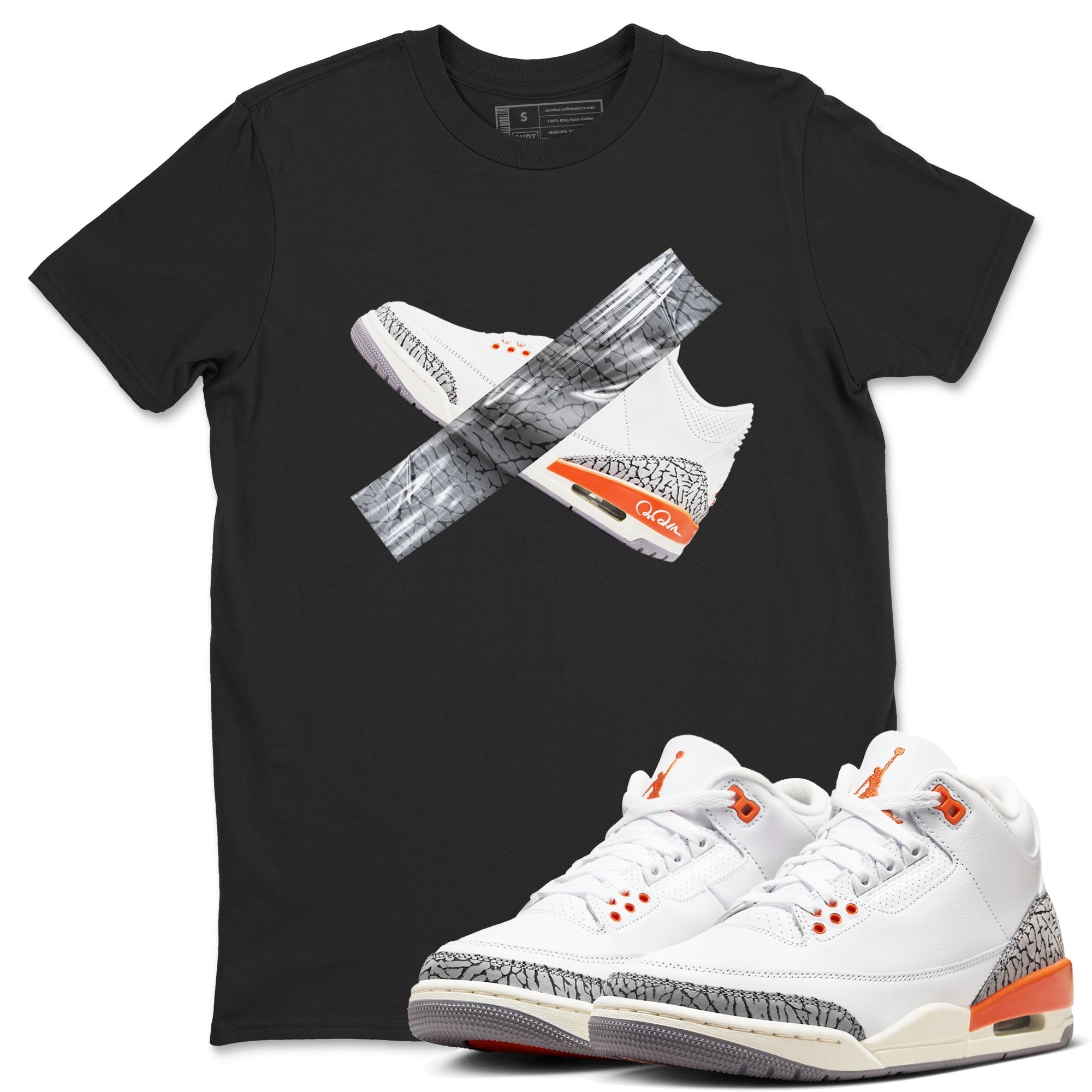 Duct Tape snkmatch Tees - Air Jordan 3 Georgia Peach