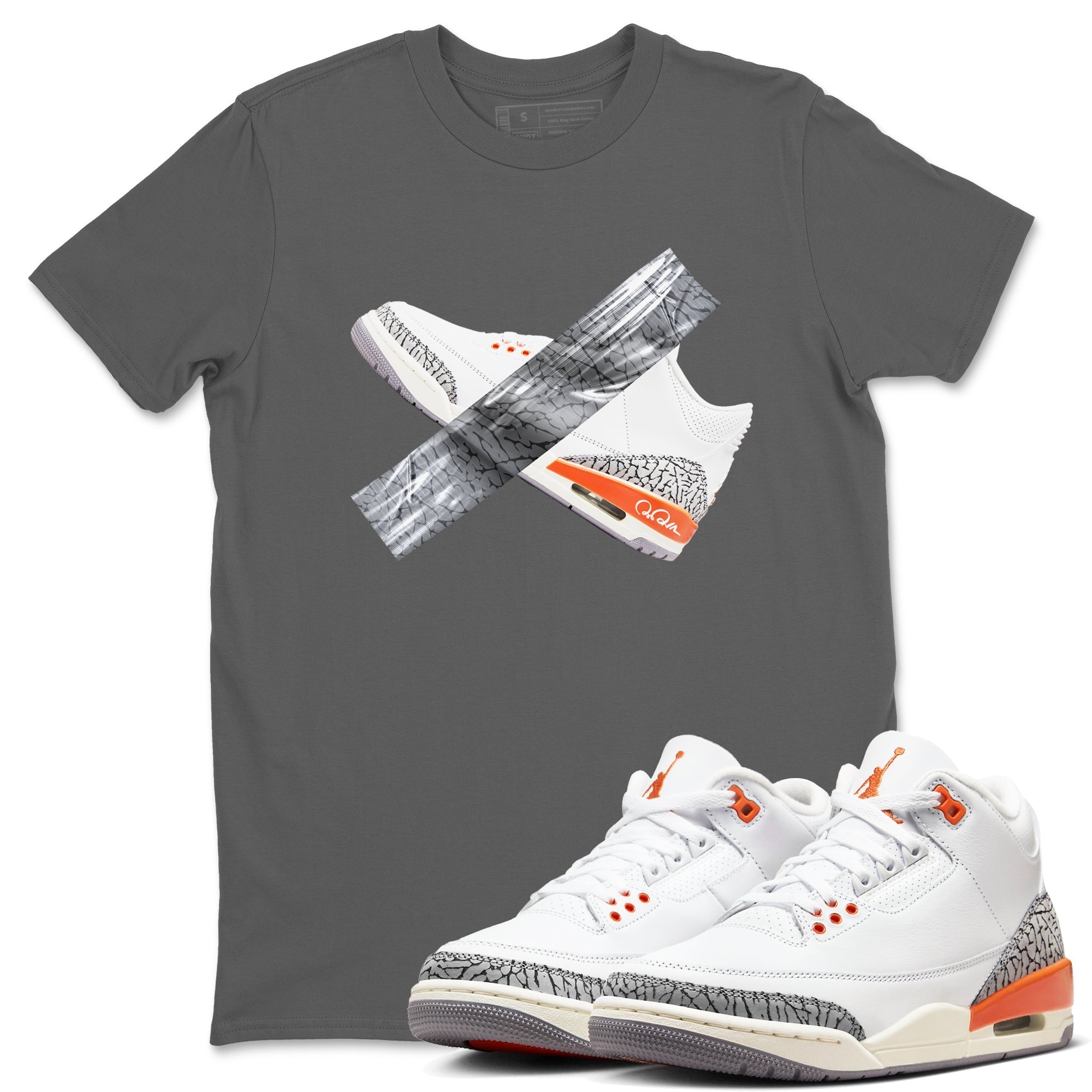 Duct Tape snkmatch Tees - Air Jordan 3 Georgia Peach