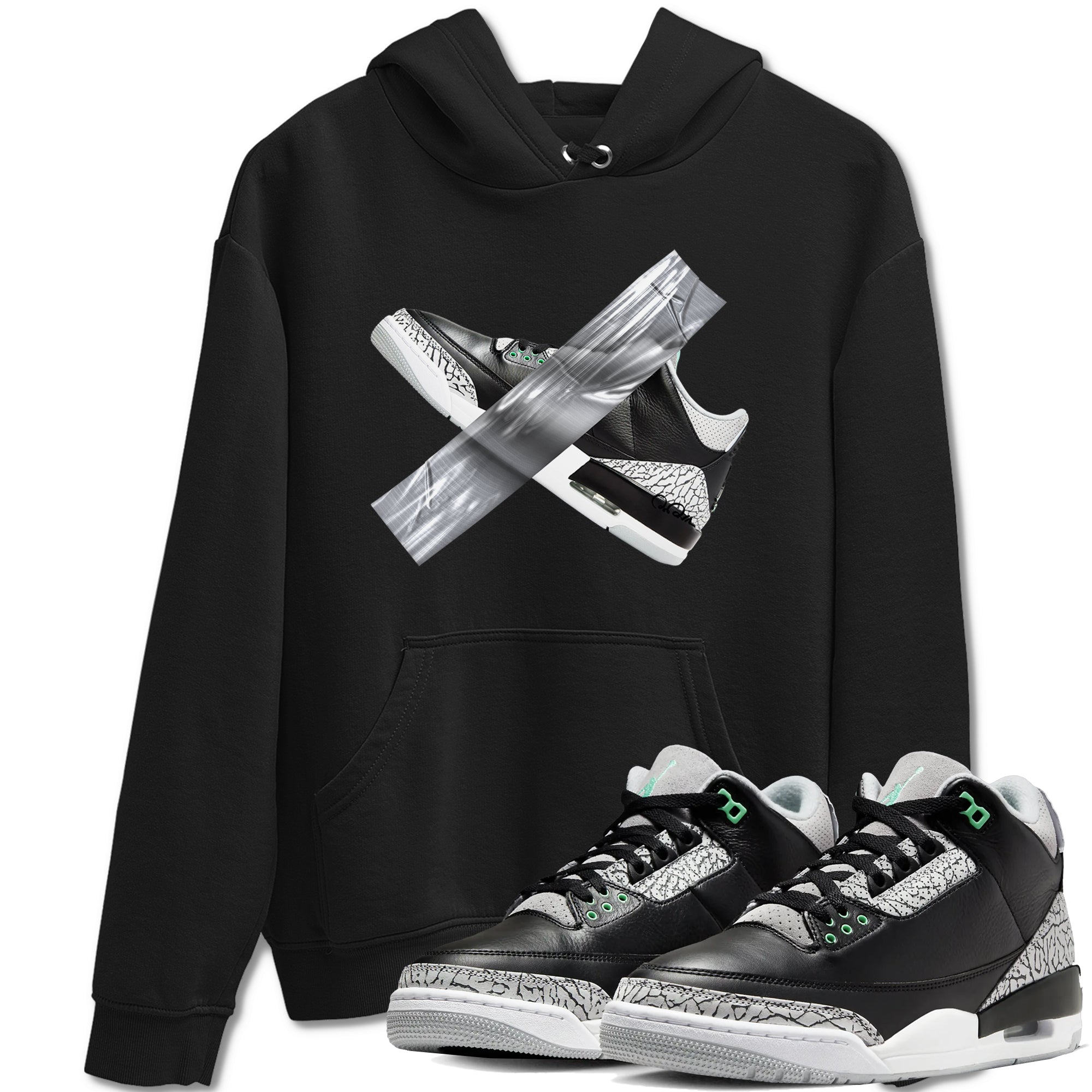 Duct Tape snkmatch Tees - Air Jordan 3 Green Glow