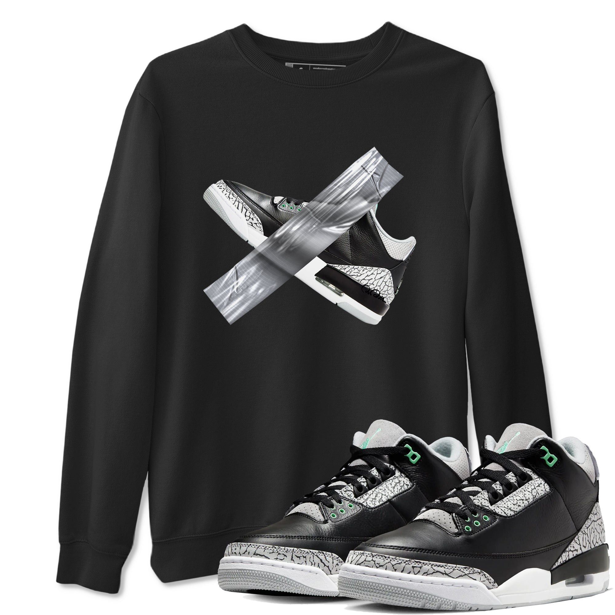 Duct Tape snkmatch Tees - Air Jordan 3 Green Glow
