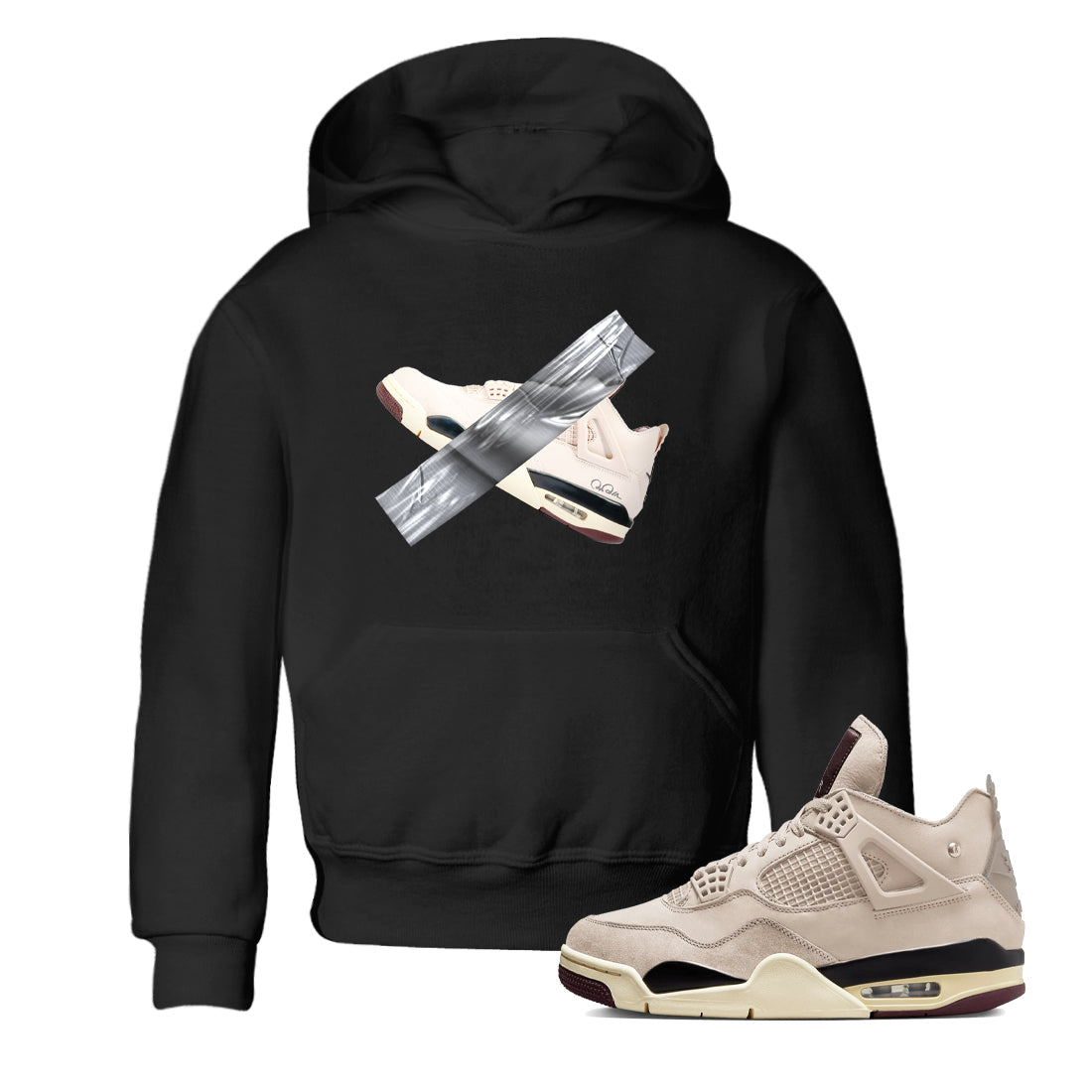 Duct tape snkmatch Tees Kids - Air Jordan 4 A Ma Maniere x Fossil Stone