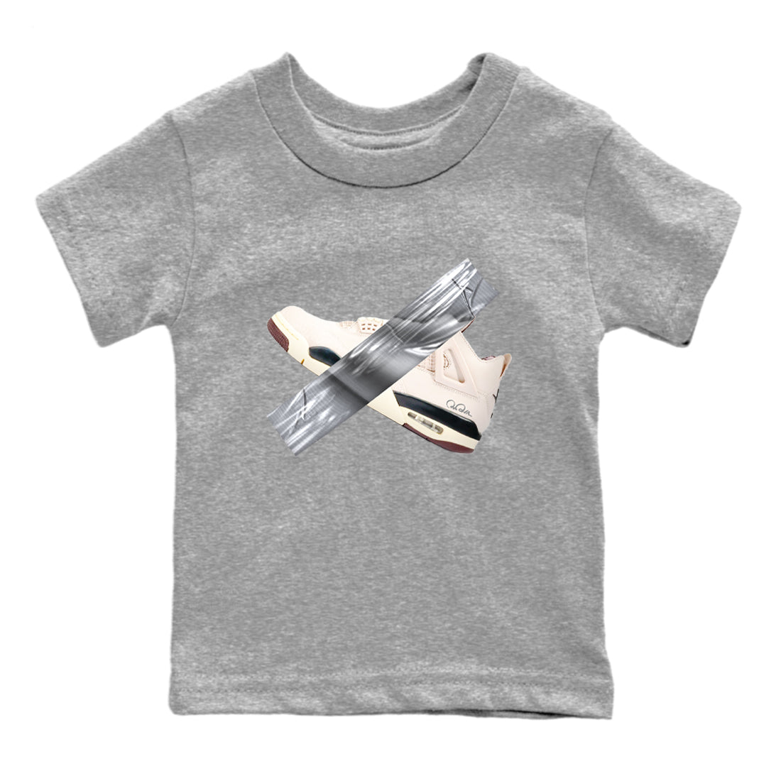 Duct tape snkmatch Tees Kids - Air Jordan 4 A Ma Maniere x Fossil Stone