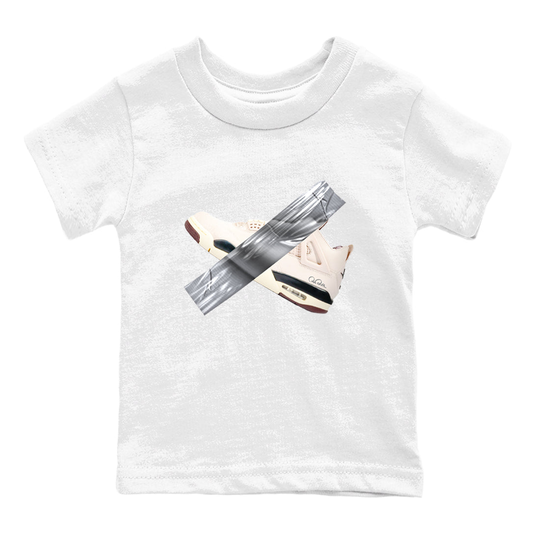 Duct tape snkmatch Tees Kids - Air Jordan 4 A Ma Maniere x Fossil Stone