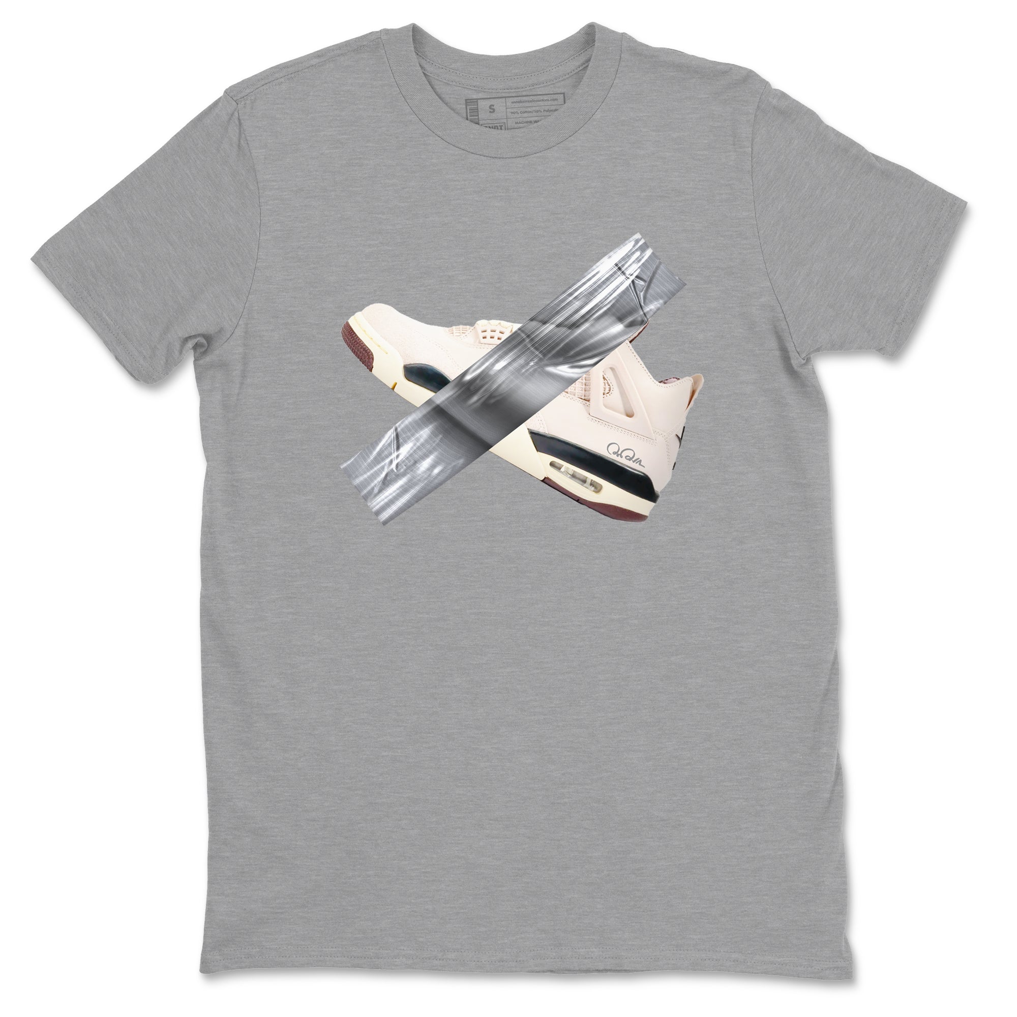 Duct tape snkmatch Tees - Air Jordan 4 A Ma Maniere x Fossil Stone