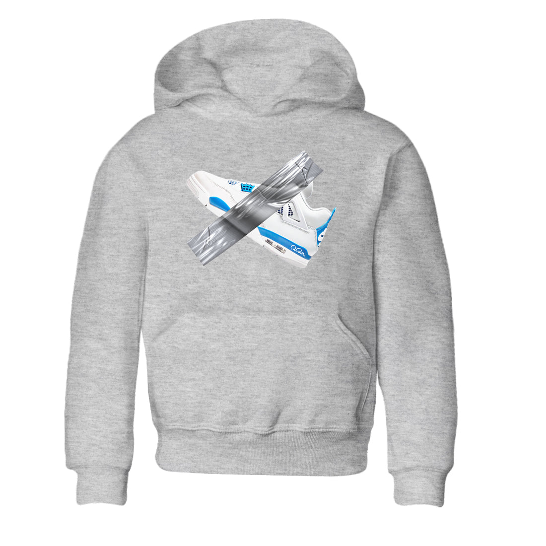Duct Tape snkmatch Tees Kids - Air Jordan 4 Military Blue