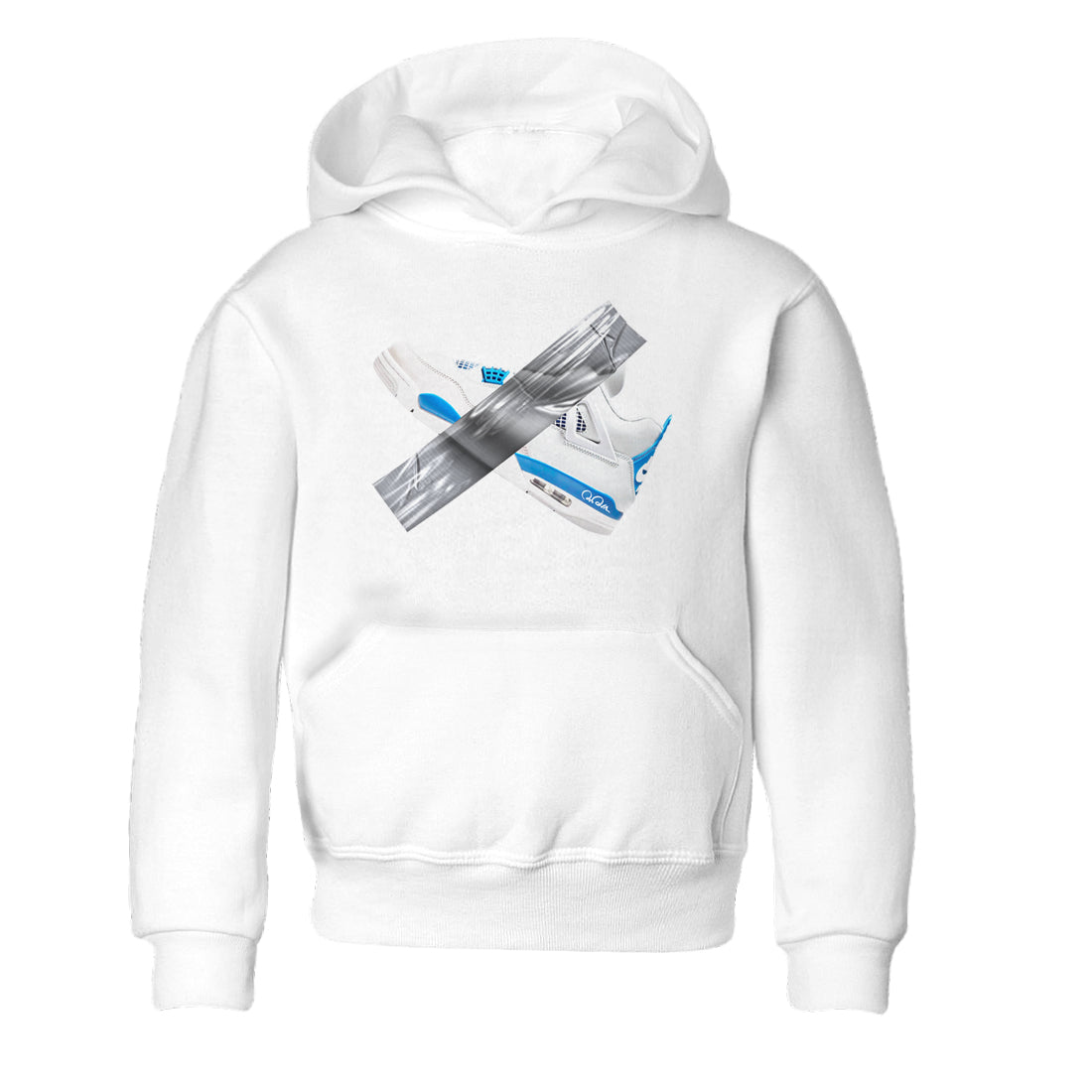 Duct Tape snkmatch Tees Kids - Air Jordan 4 Military Blue