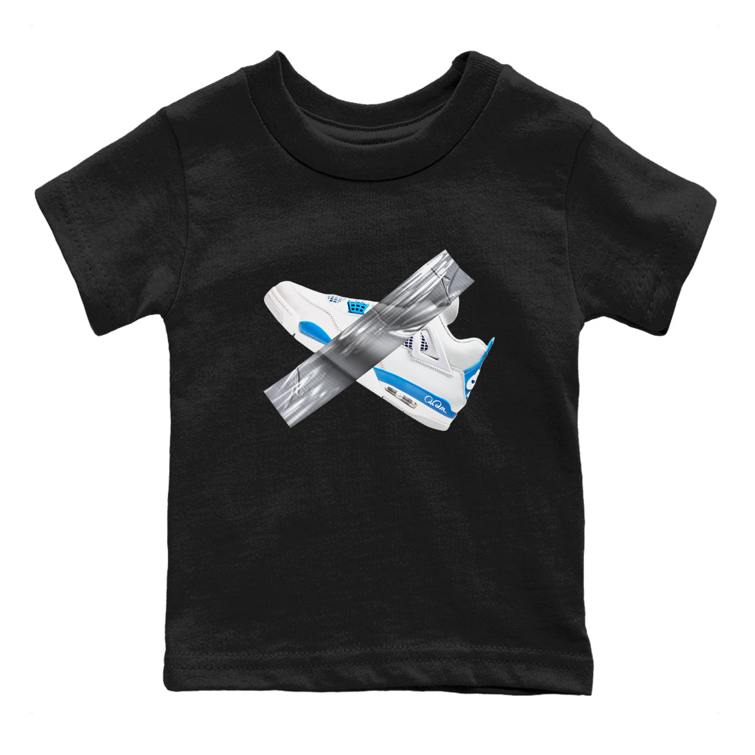 Duct Tape snkmatch Tees Kids - Air Jordan 4 Military Blue