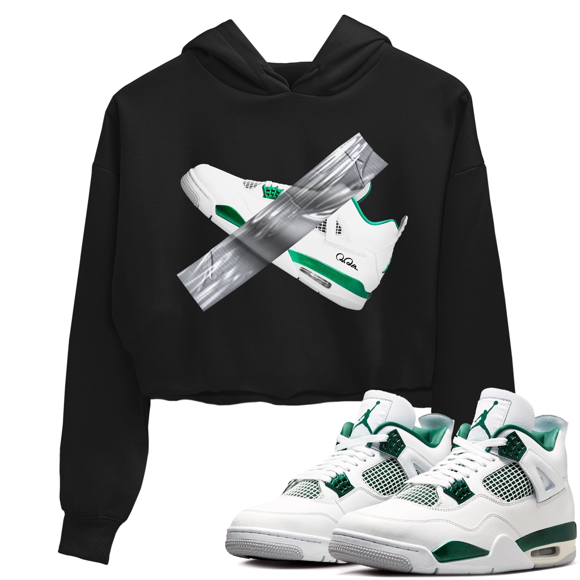 Duct Tape snkmatch Women's Top - Air Jordan 4 Oxidized Green